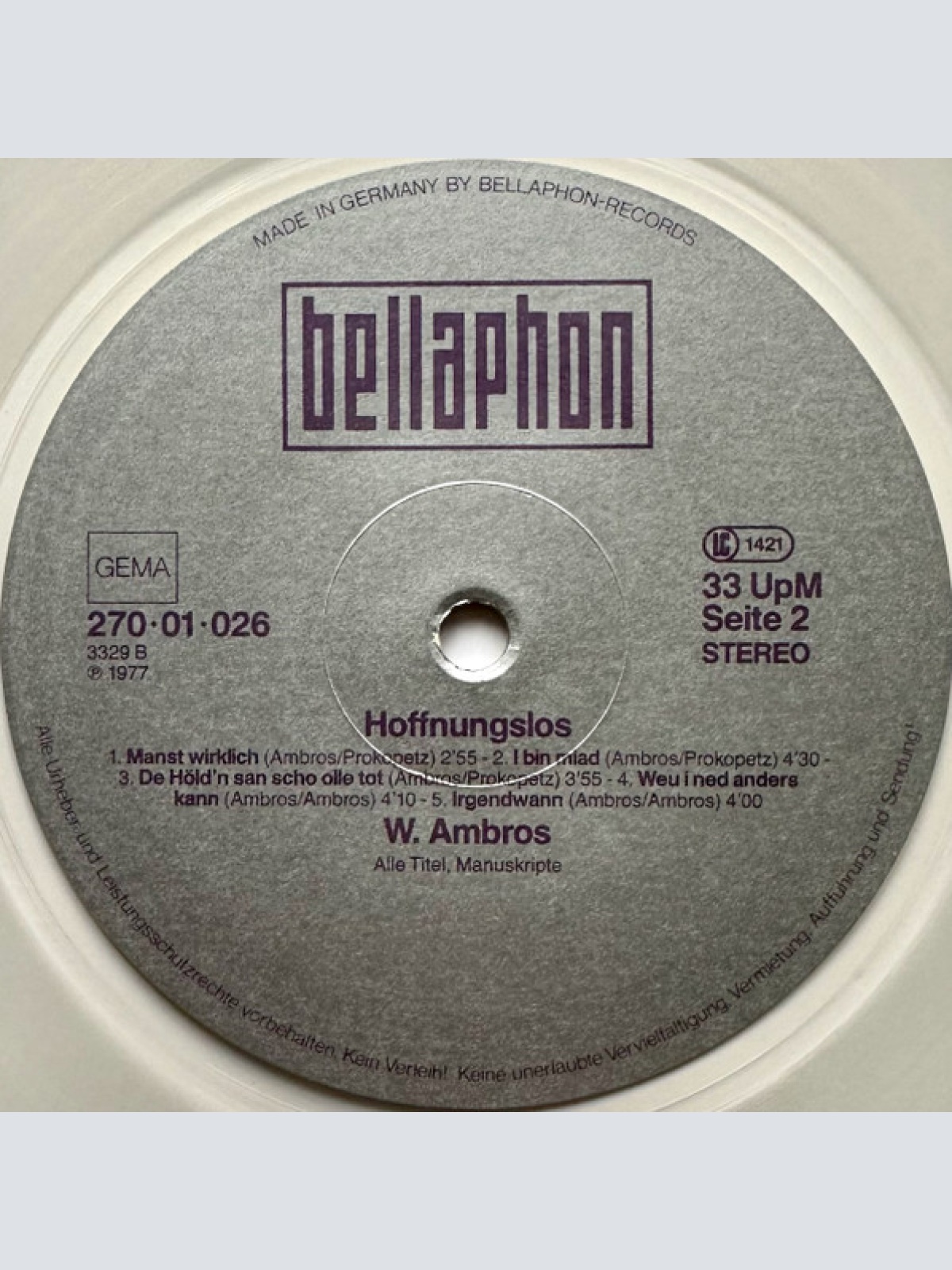 Vinyl / W. Ambros* - 1973-1983 Seine Größten Erfolge