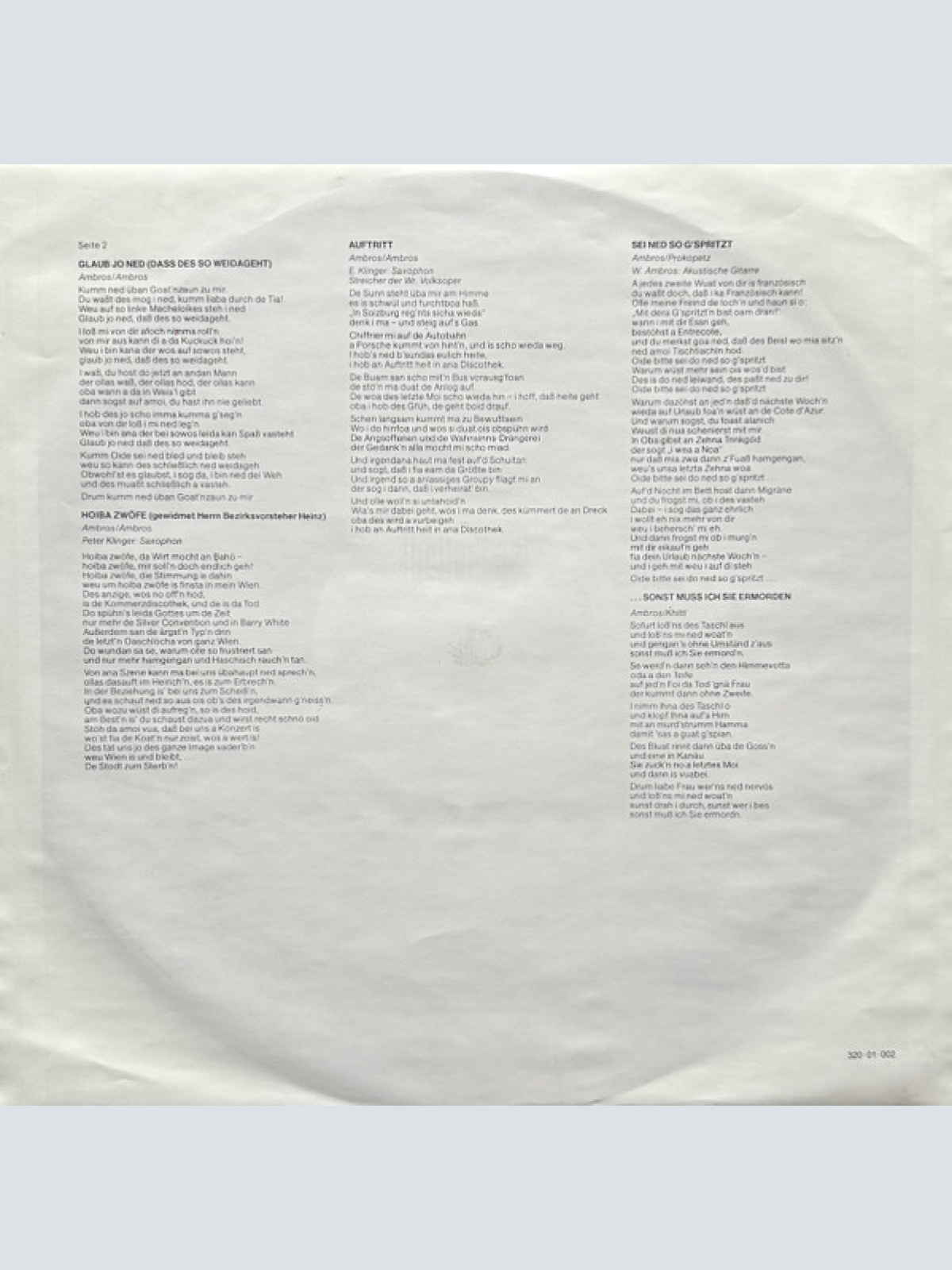 Vinyl / W. Ambros* - 1973-1983 Seine Größten Erfolge