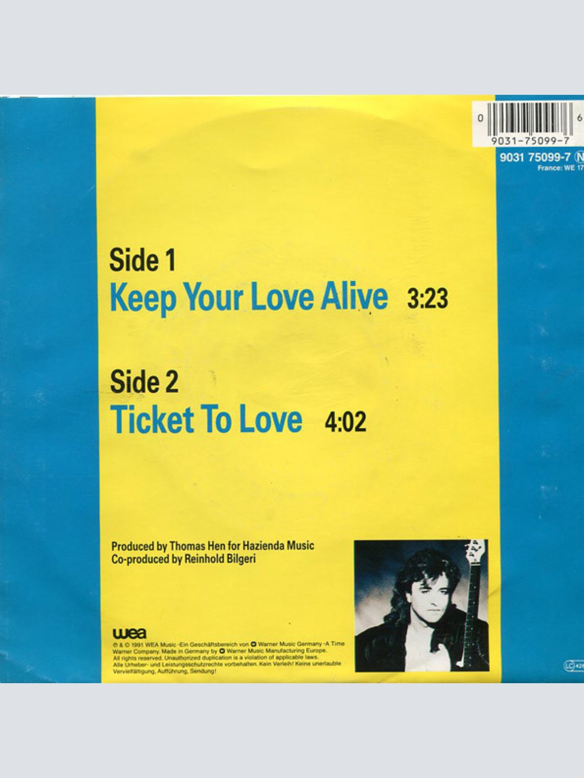 Vinyl / Bilgeri - Keep Your Love Alive