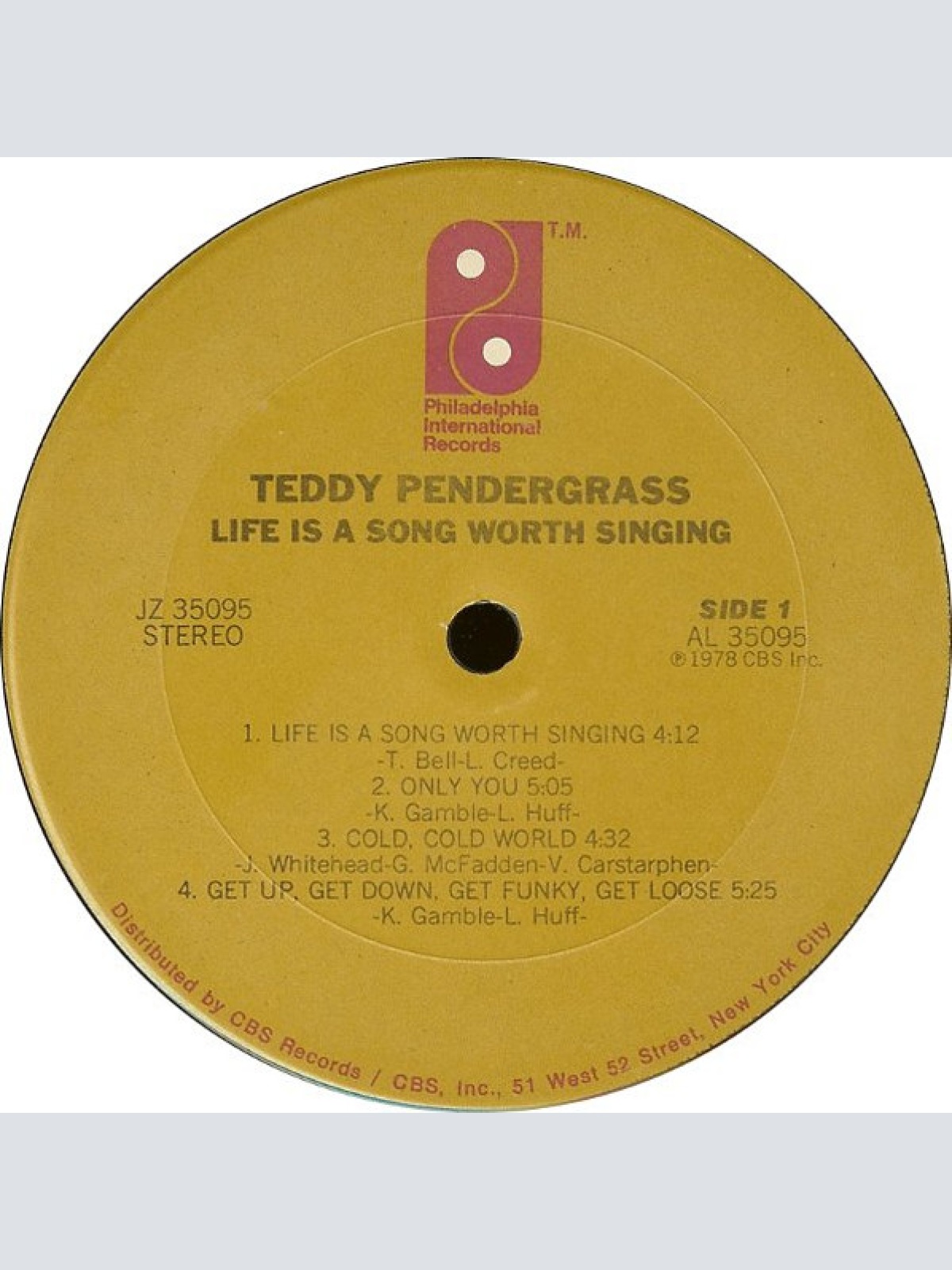 Vinyl / Teddy Pendergrass - Life Is A Song Worth Singing