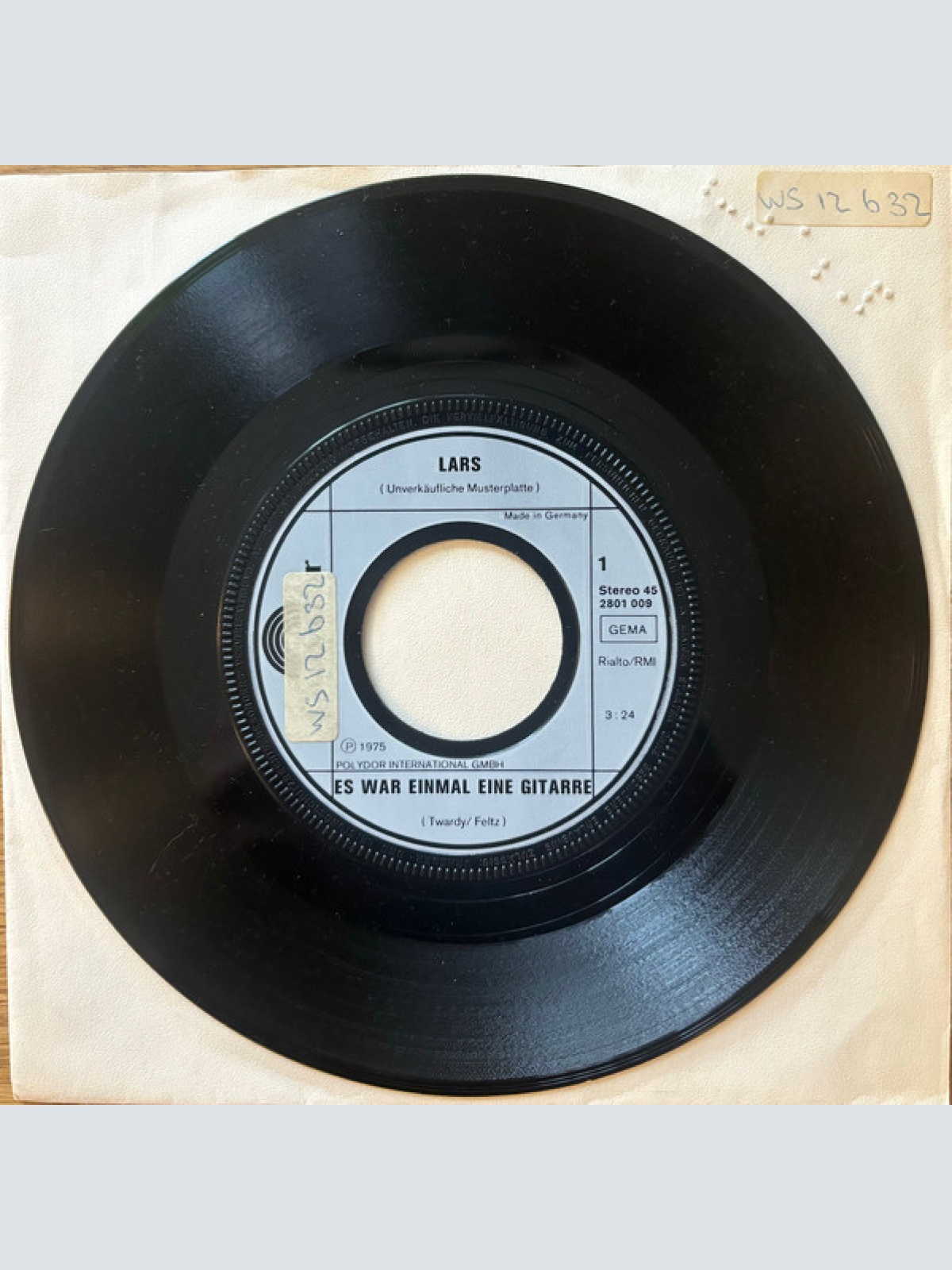 Vinyl / Lars Berghagen - Es War Einmal Eine Gitarre