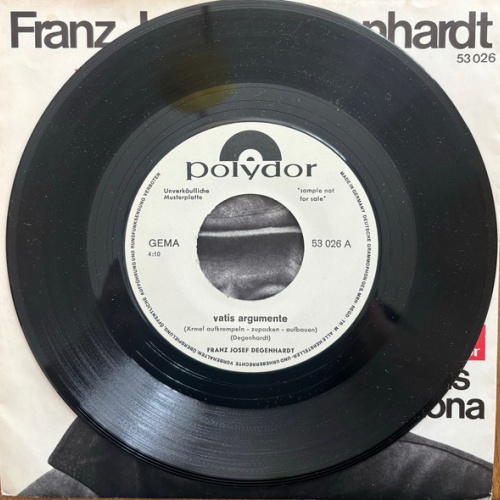 Vinyl / Franz Josef Degenhardt - Vatis Argumente (Ärmel Aufkrempeln - Zupacken - Aufbauen)
