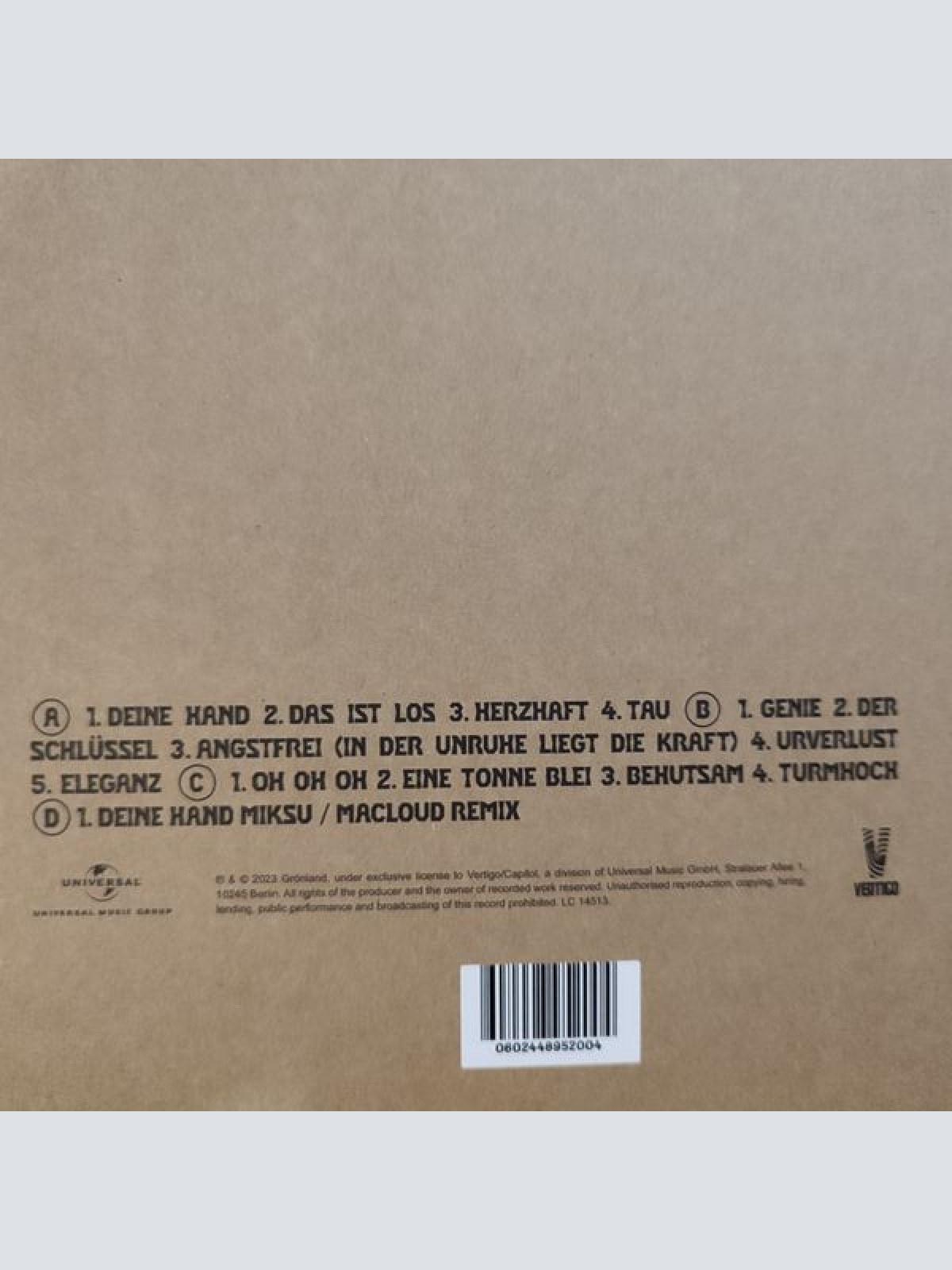 Vinyl / Herbert Grönemeyer - Das Ist Los