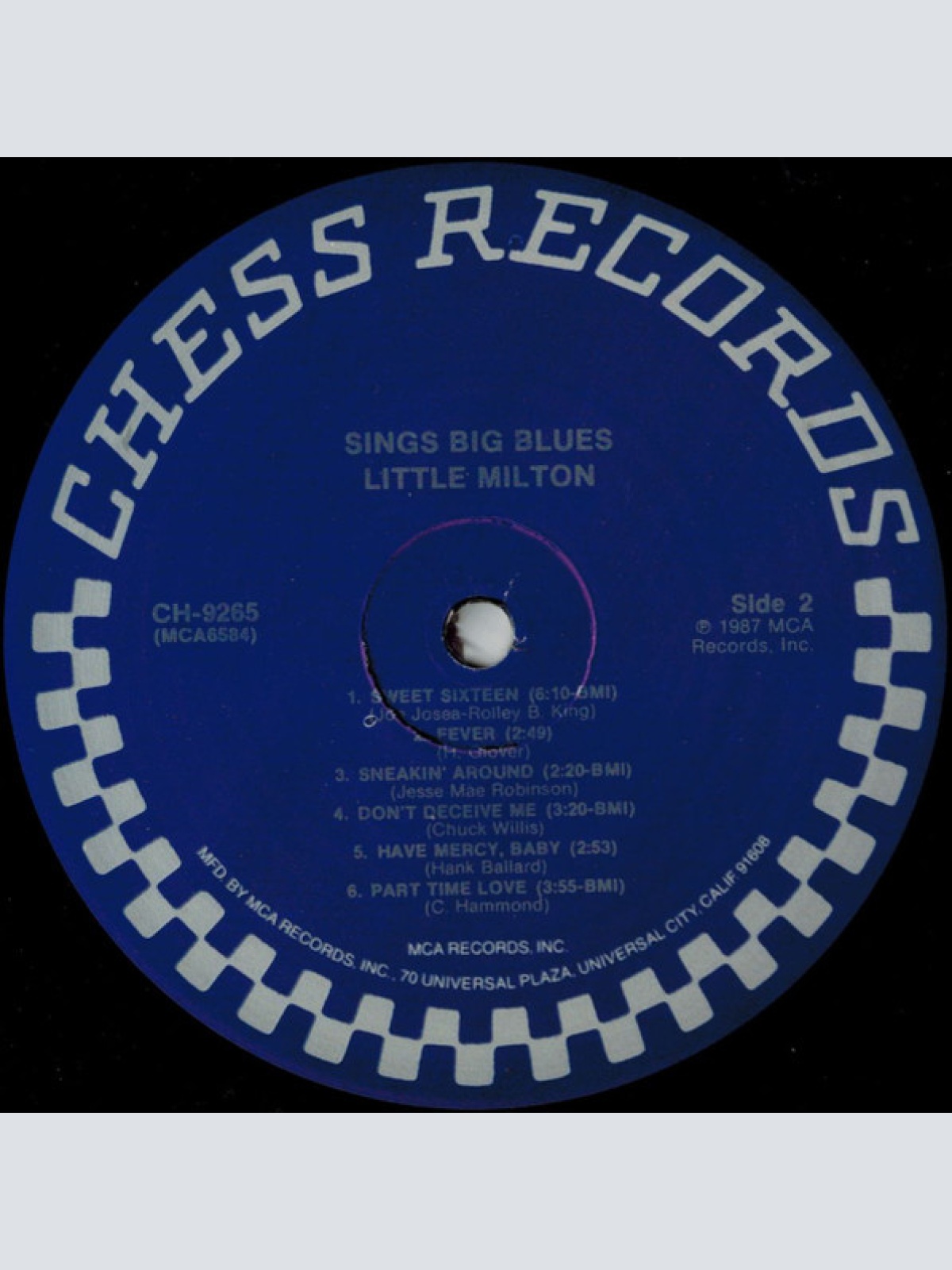 Vinyl / Little Milton - Sings Big Blues