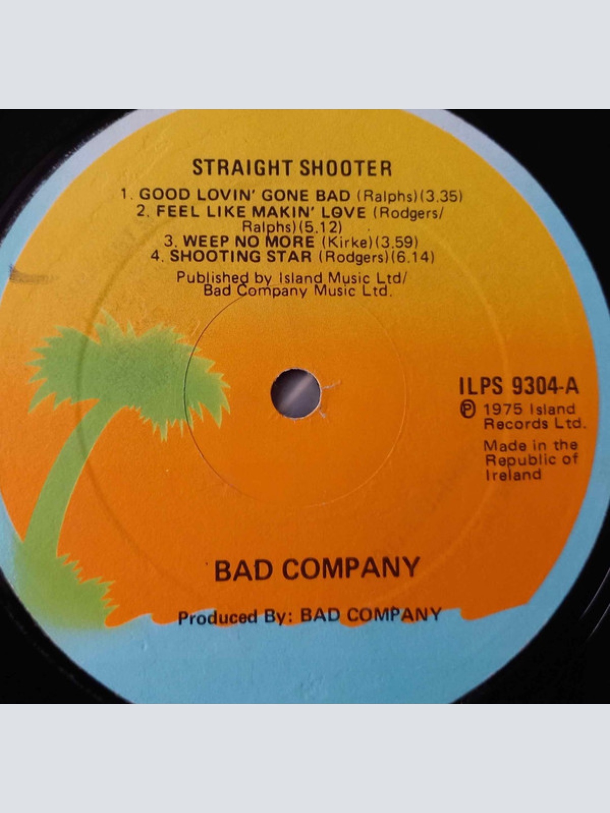 Vinyl / Bad Company (3) - Straight Shooter