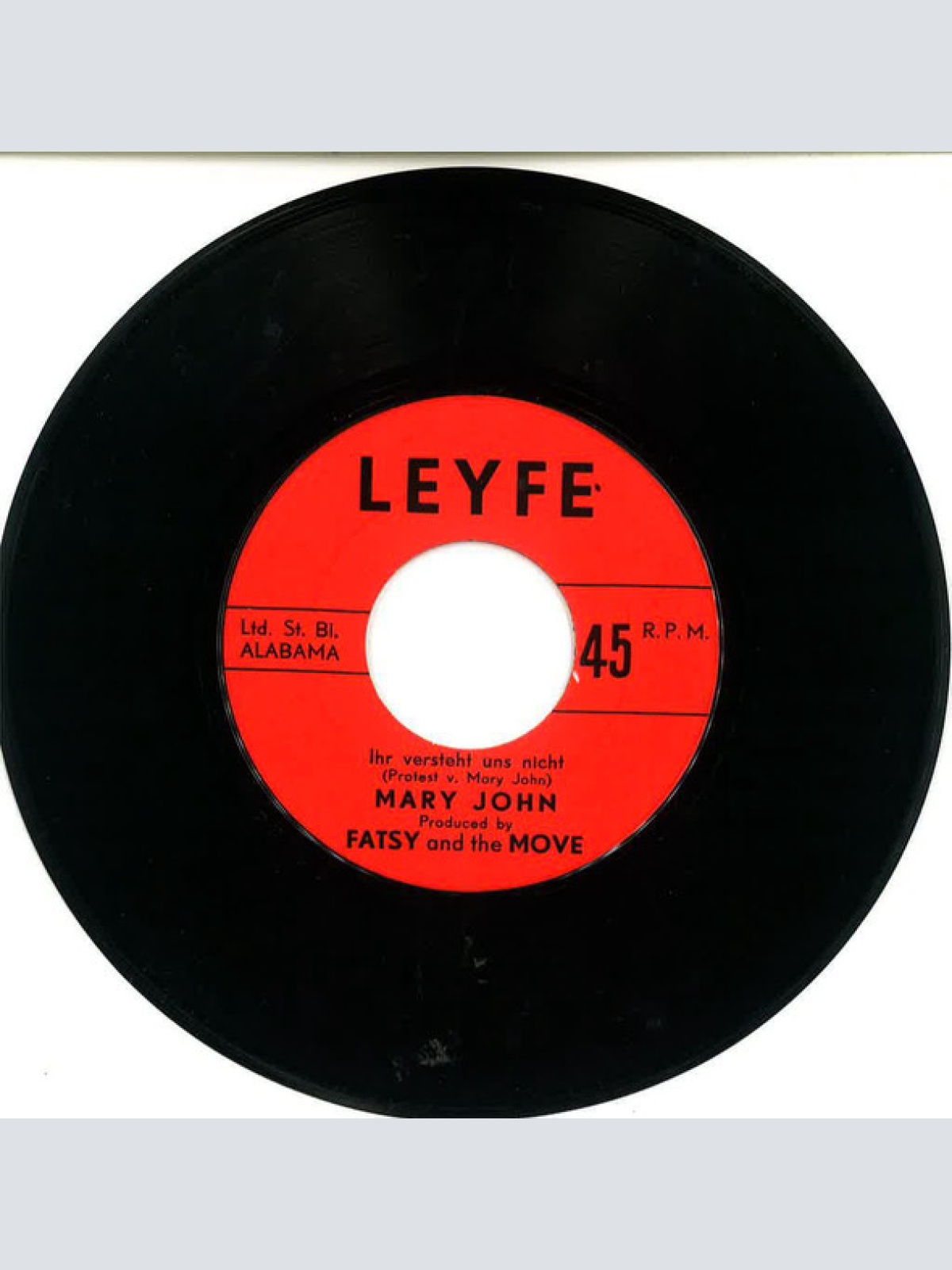 Vinyl / Mary John - Ihr Versteht Uns Nicht / Ich habe Meine Philosophie