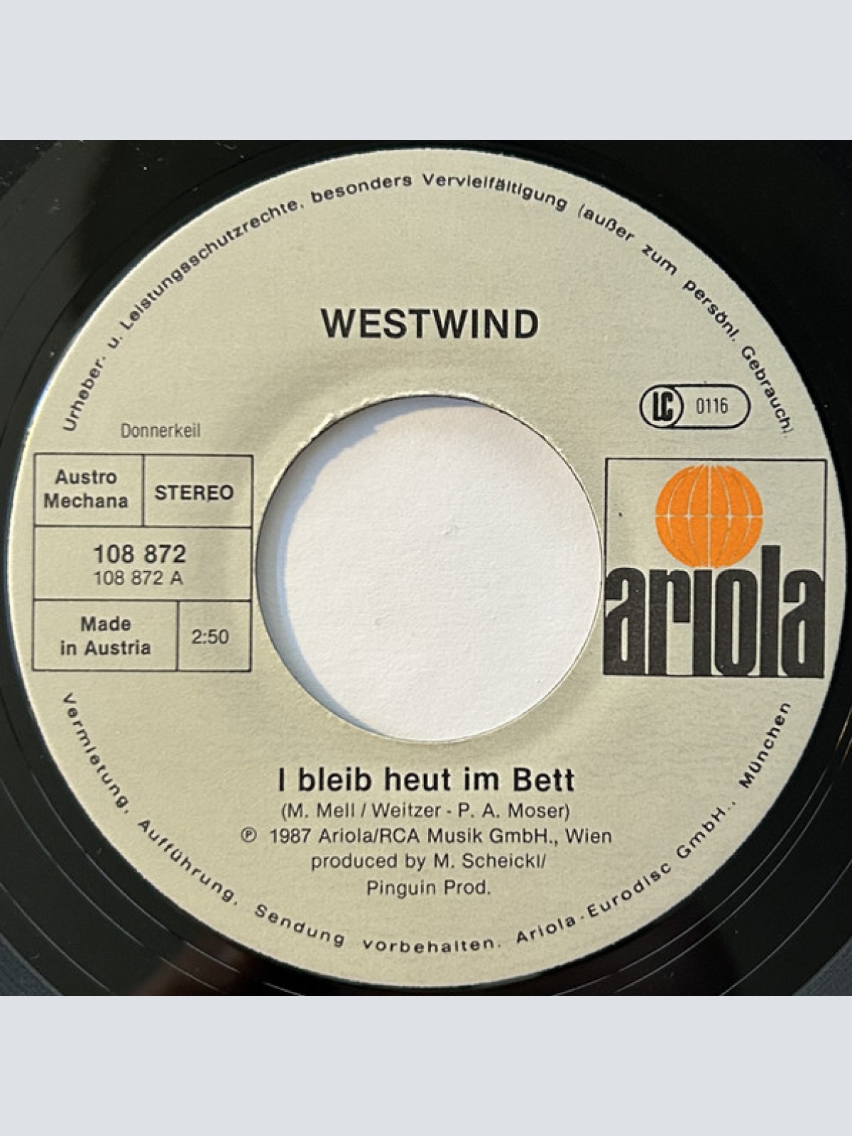 Vinyl / Westwind (7) - I Bleib Heut Im Bett