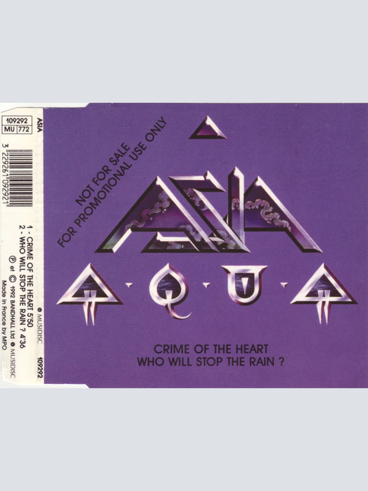 CD / Asia (2) - Crime Of The Heart / Who Will Stop The Rain?
