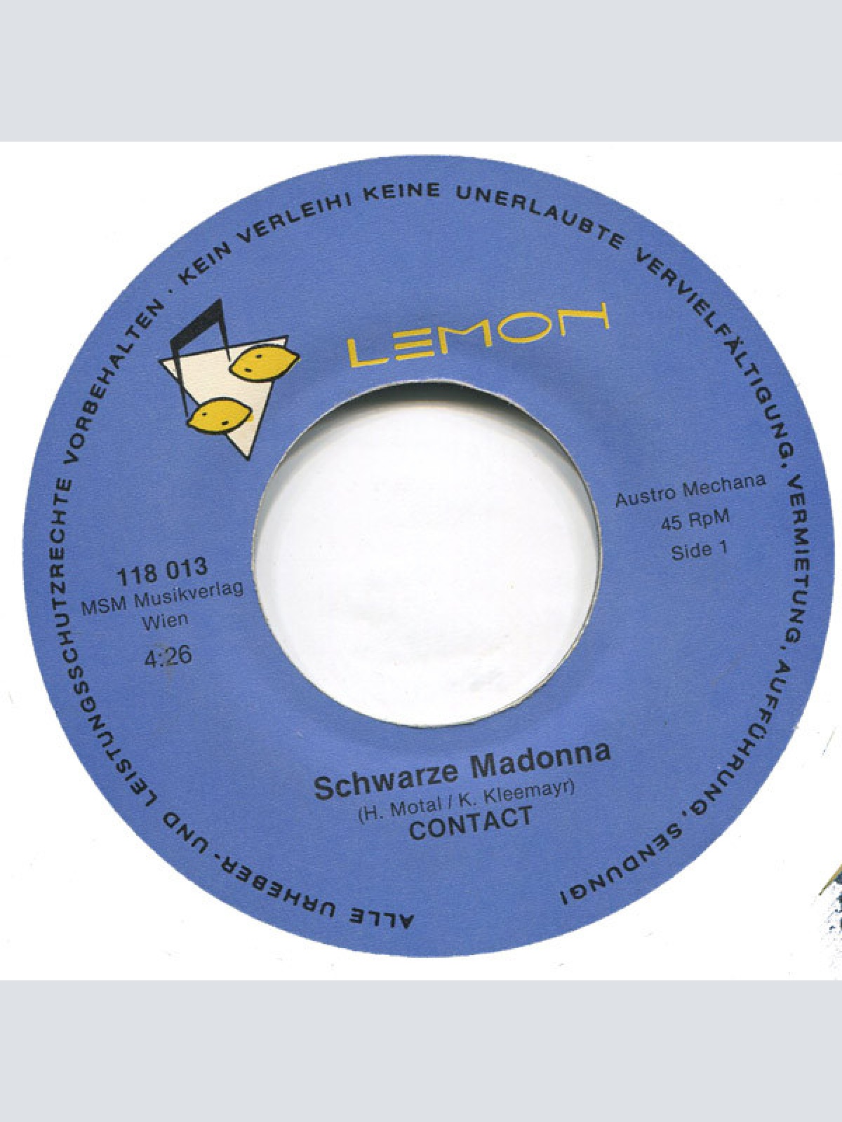 Vinyl / Contact (11) - Schwarze Madonna