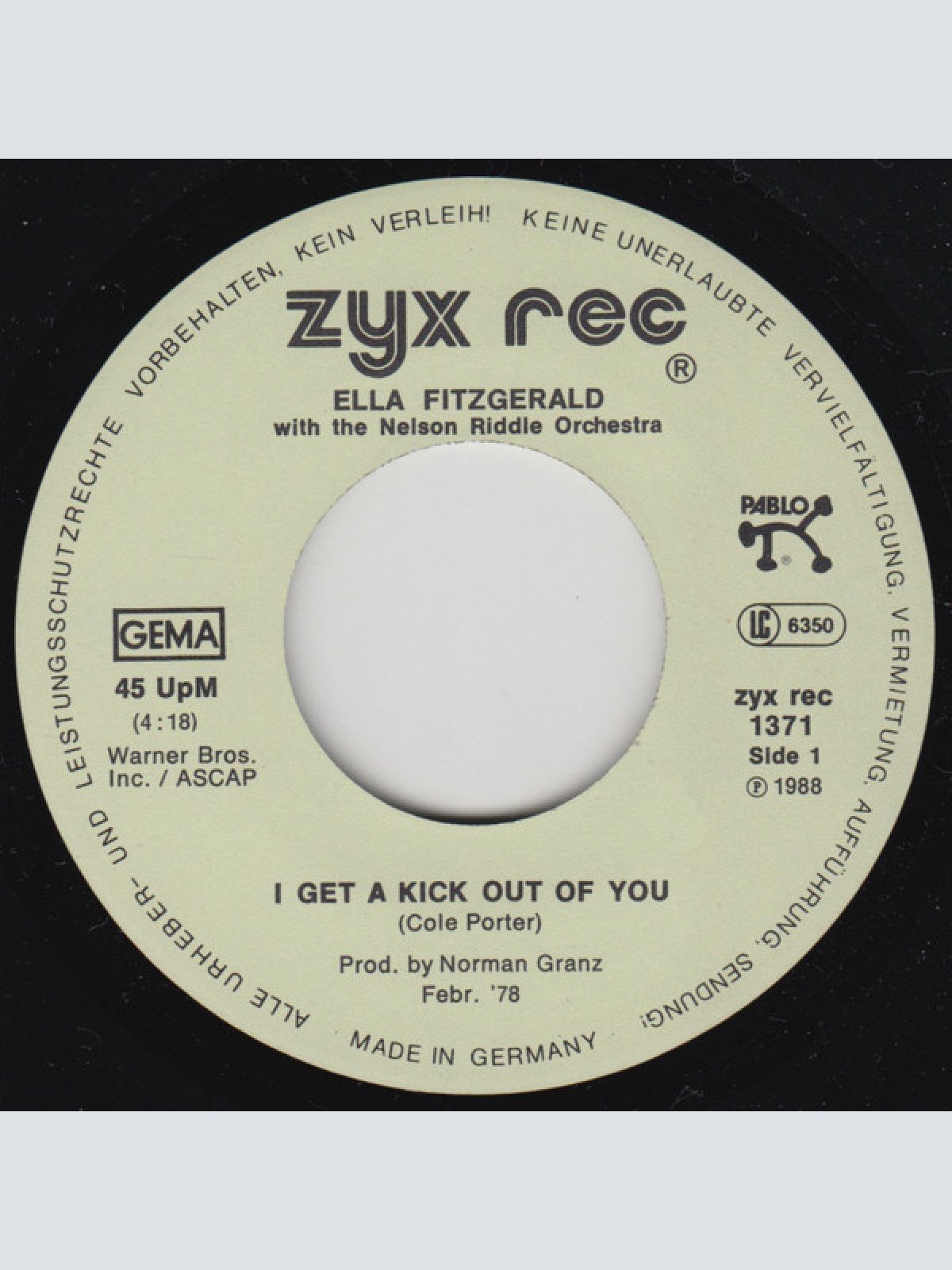 Vinyl / Ella Fitzgerald With The Nelson Riddle Orchestra* - I Get A Kick Out Of You / Dream Dancing