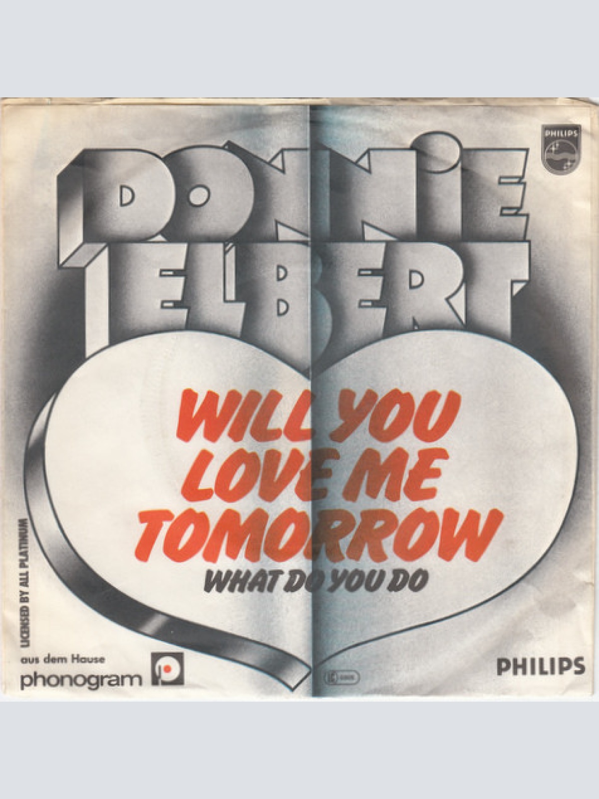 Vinyl / Donnie Elbert - Will You Love Me Tomorrow
