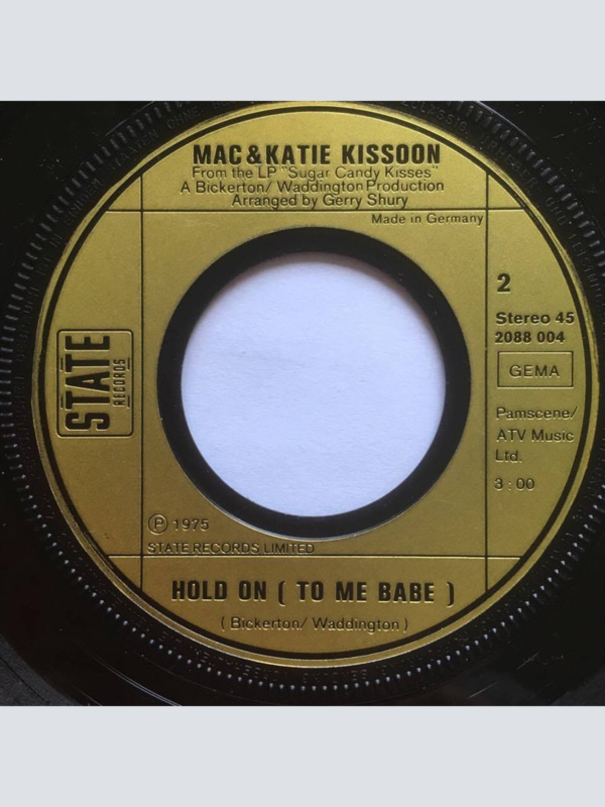 Vinyl / Mac & Katie Kissoon* - Don't Do It Baby / Hold On (To Me Babe)