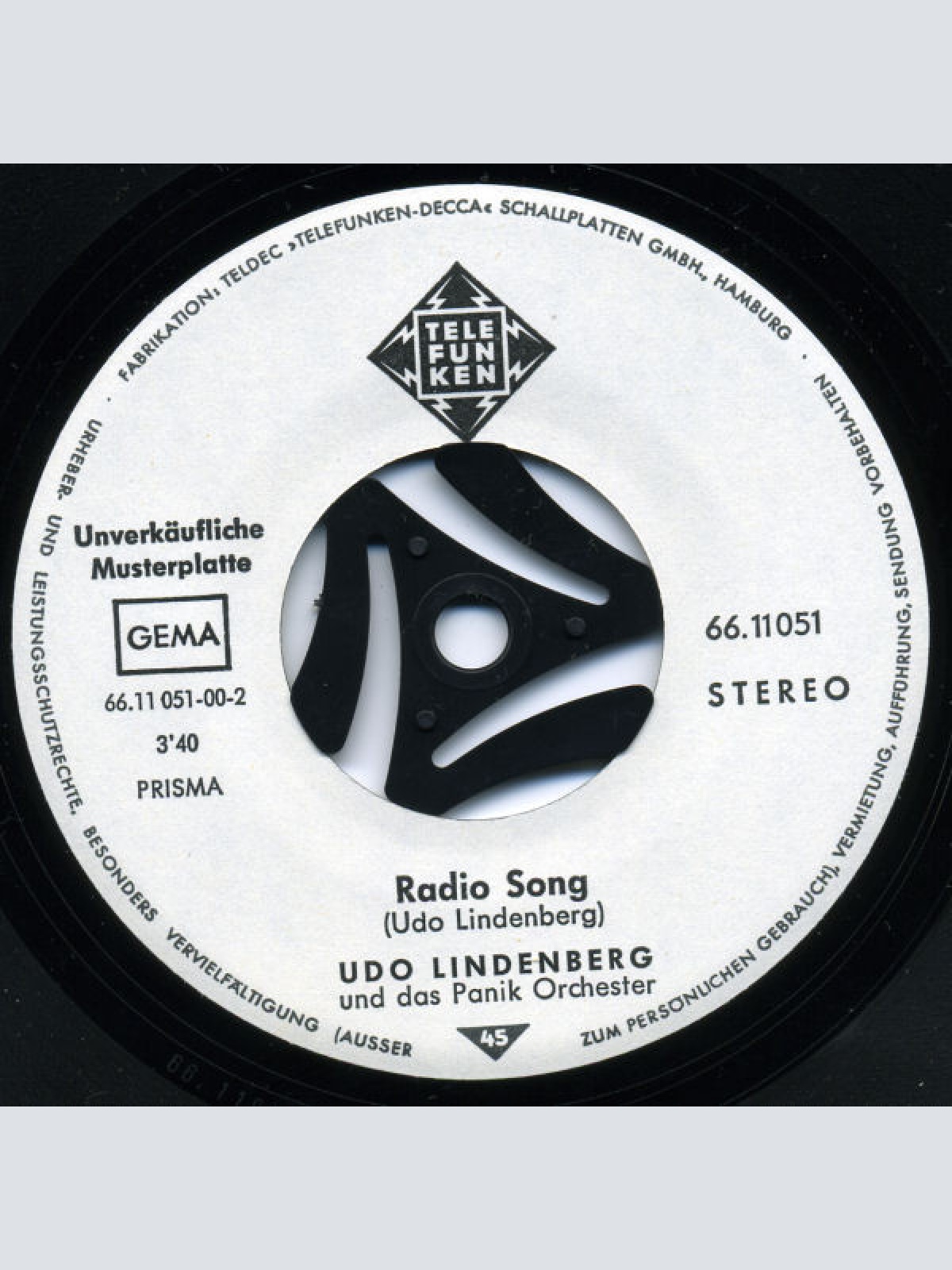 Vinyl / Udo Lindenberg Und Das Panikorchester - Galaxo Gang (Das Sind Die Herrn Vom Andern Stern)