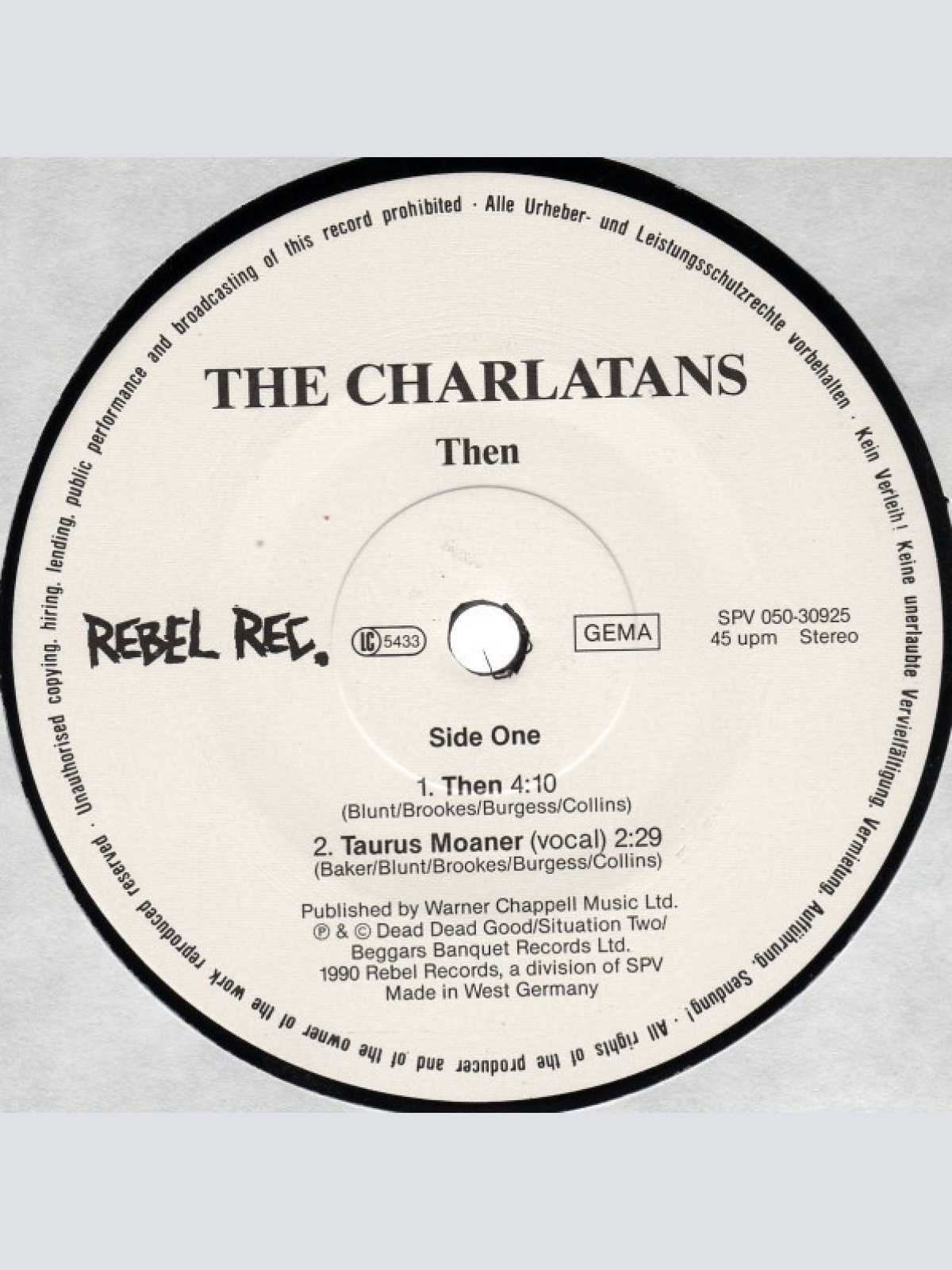 Vinyl / The Charlatans - Then