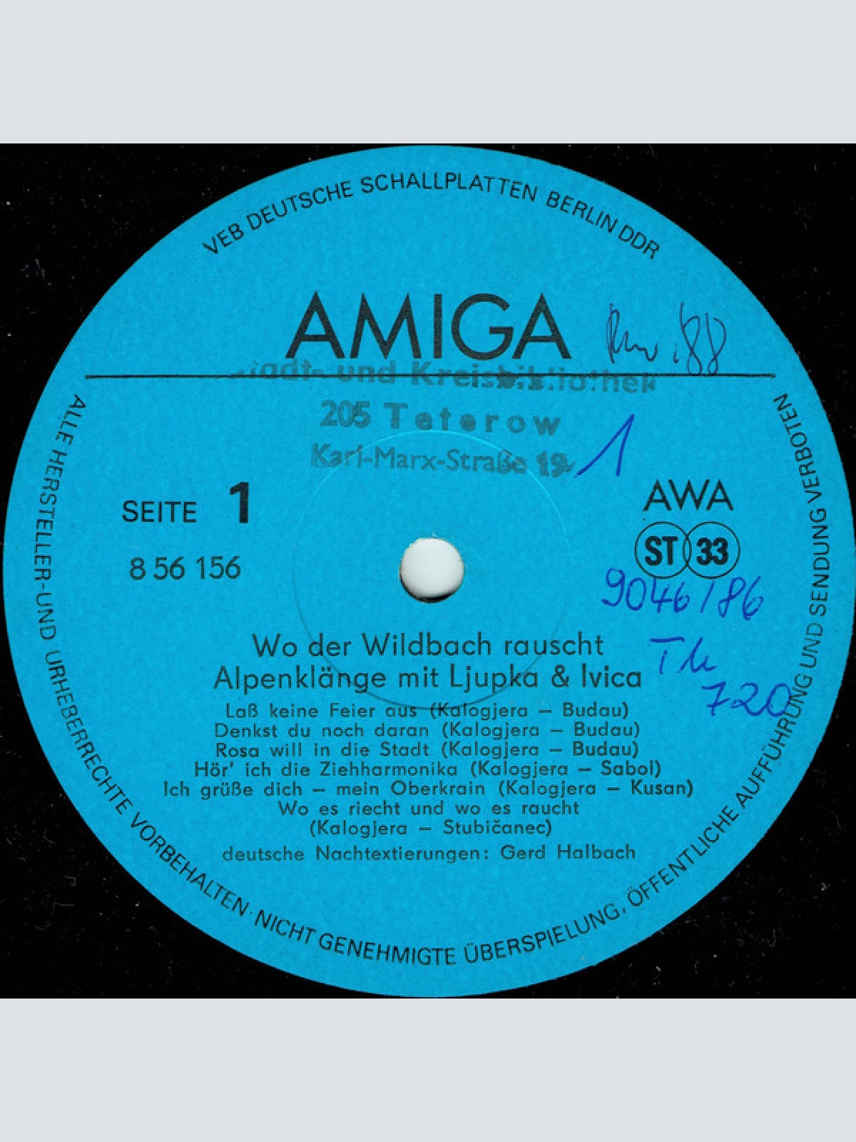 Vinyl / Ljupka & Ivica - Wo Der Wildbach Rauscht - Alpenklänge Mit Ljupka & Ivica