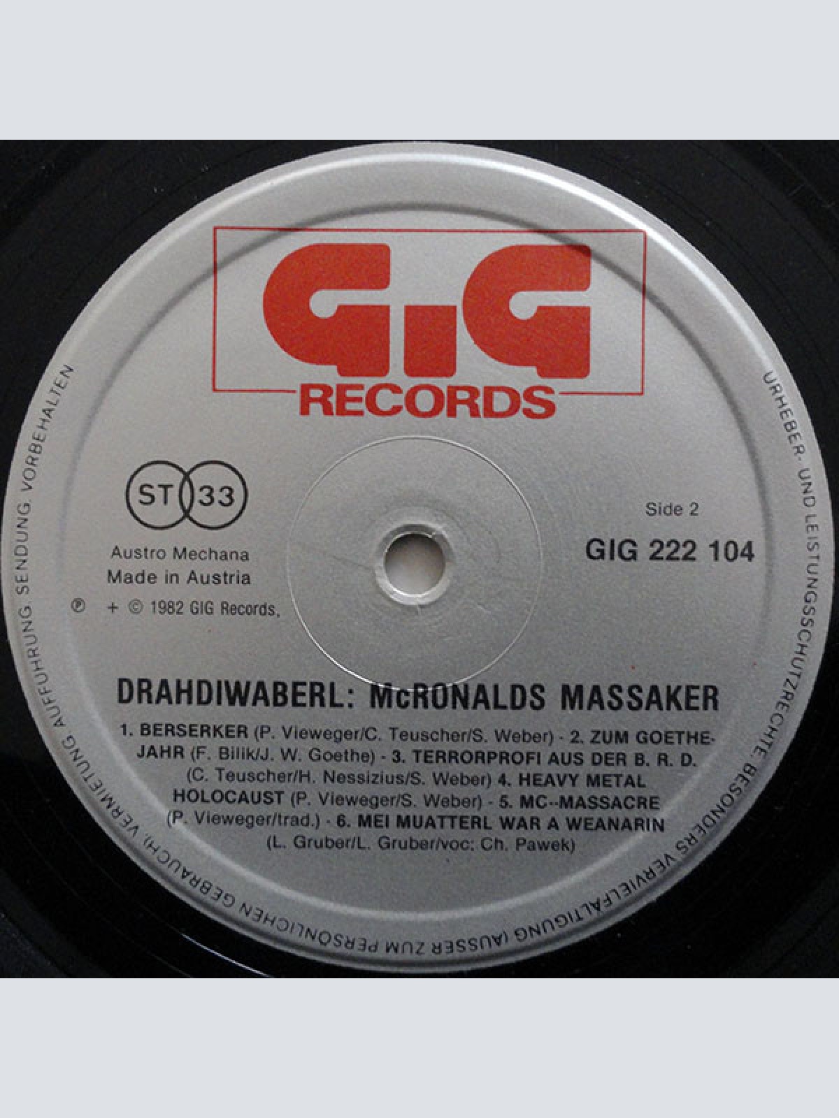 Vinyl / Drahdiwaberl - McRonalds Massaker