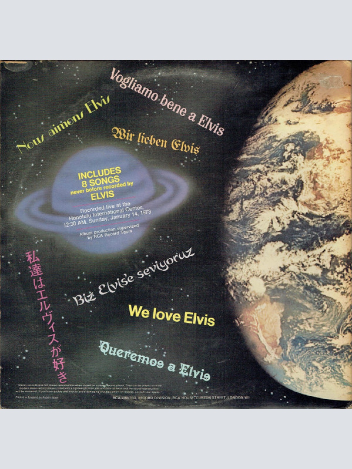 Vinyl / Elvis* - Aloha From Hawaii Via Satellite