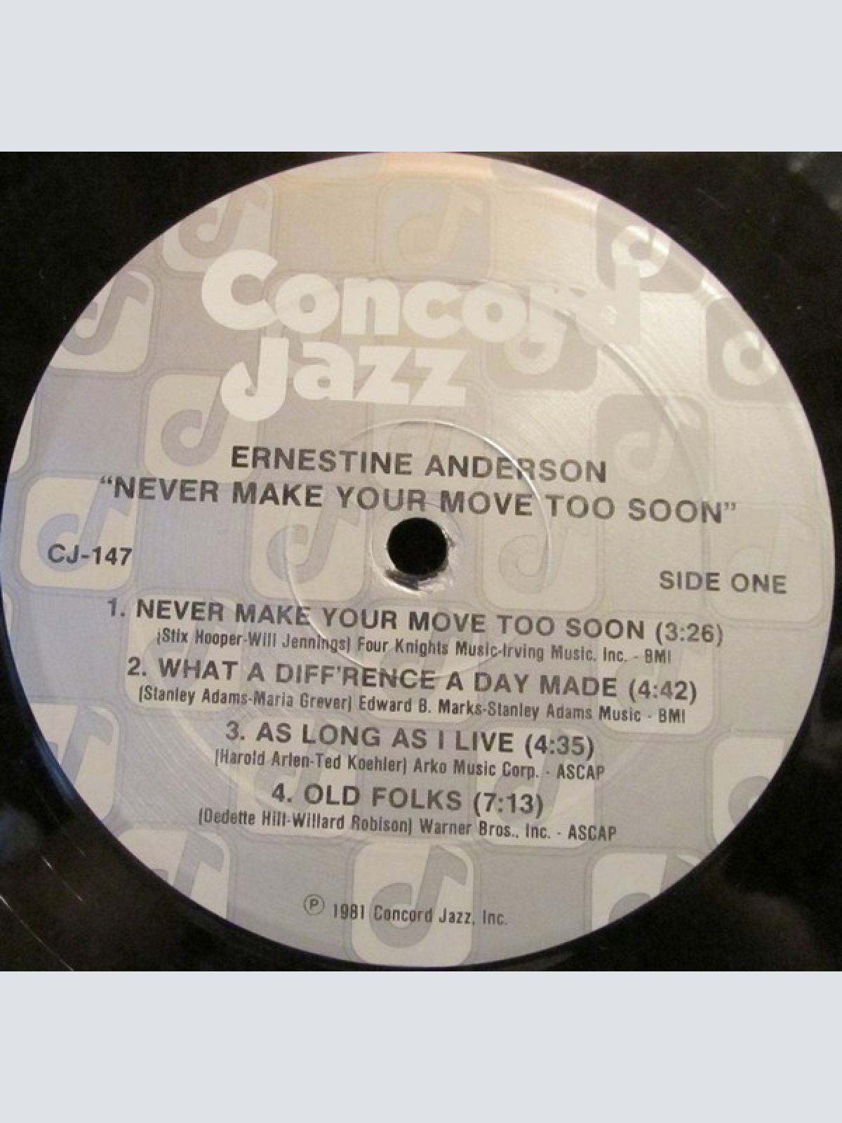 Vinyl / Ernestine Anderson - Never Make Your Move Too Soon