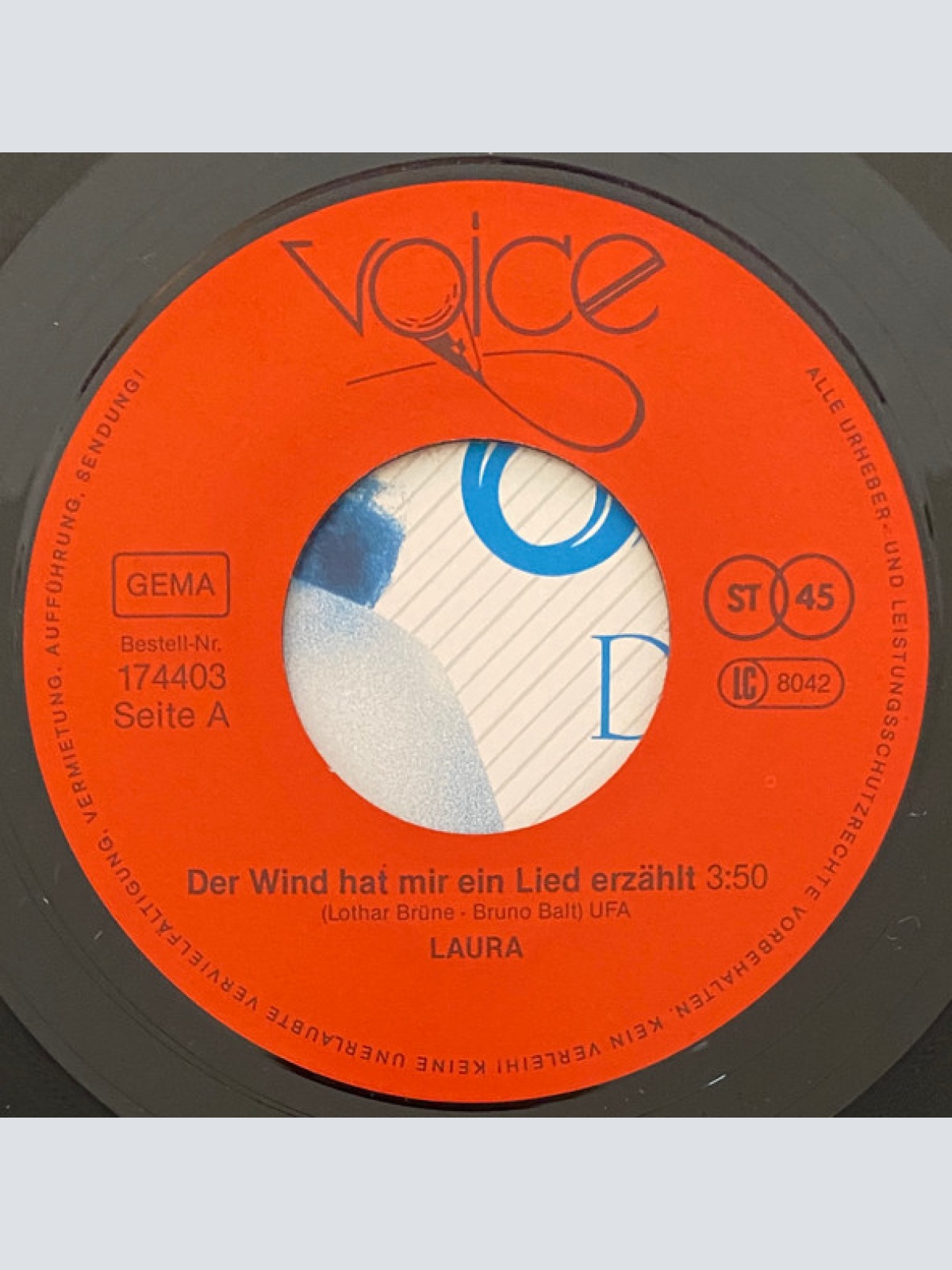 Vinyl / Laura (186) - Der Wind Hat Mir Ein Lied Erzählt