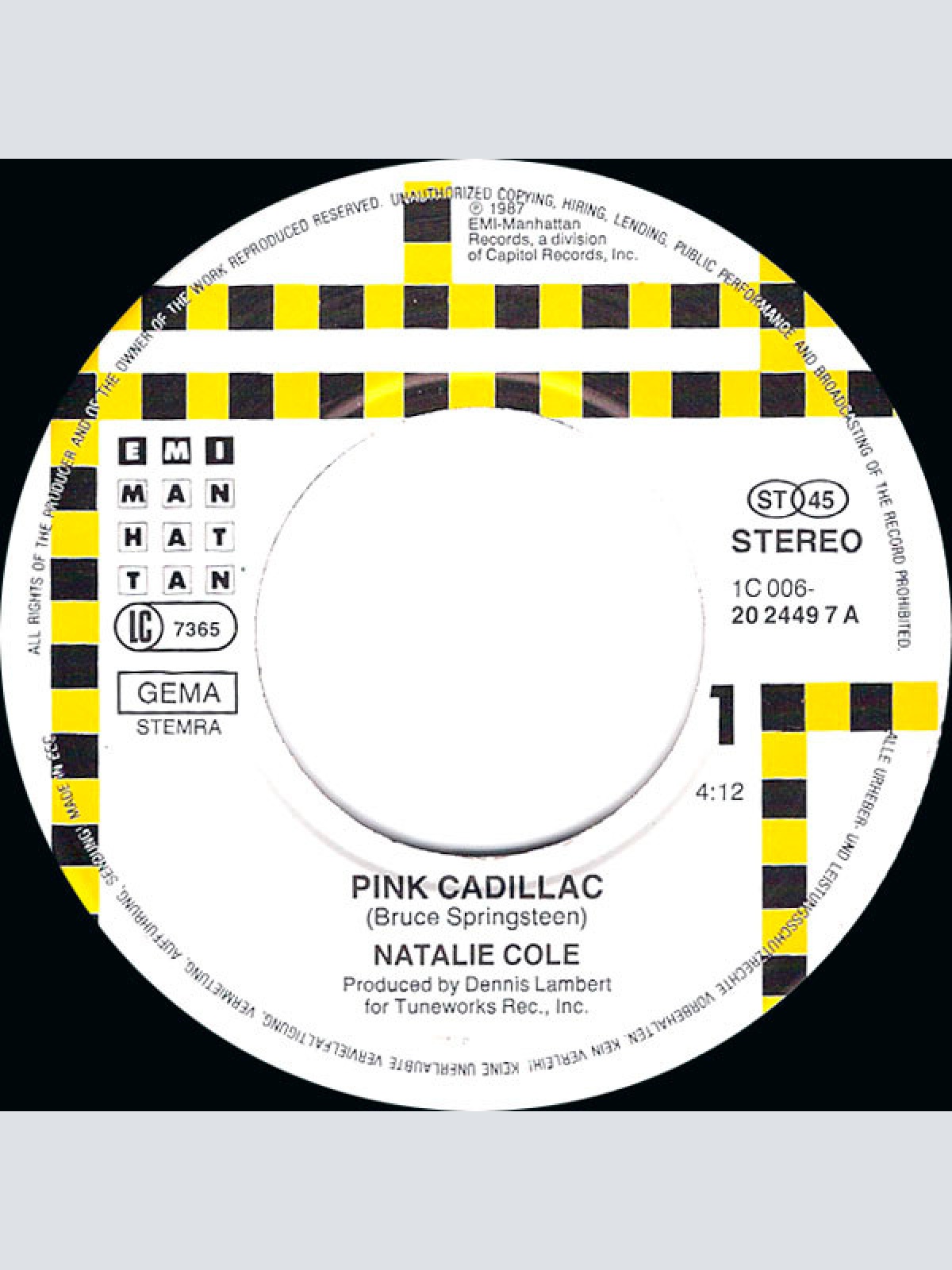 Vinyl / Natalie Cole - Pink Cadillac