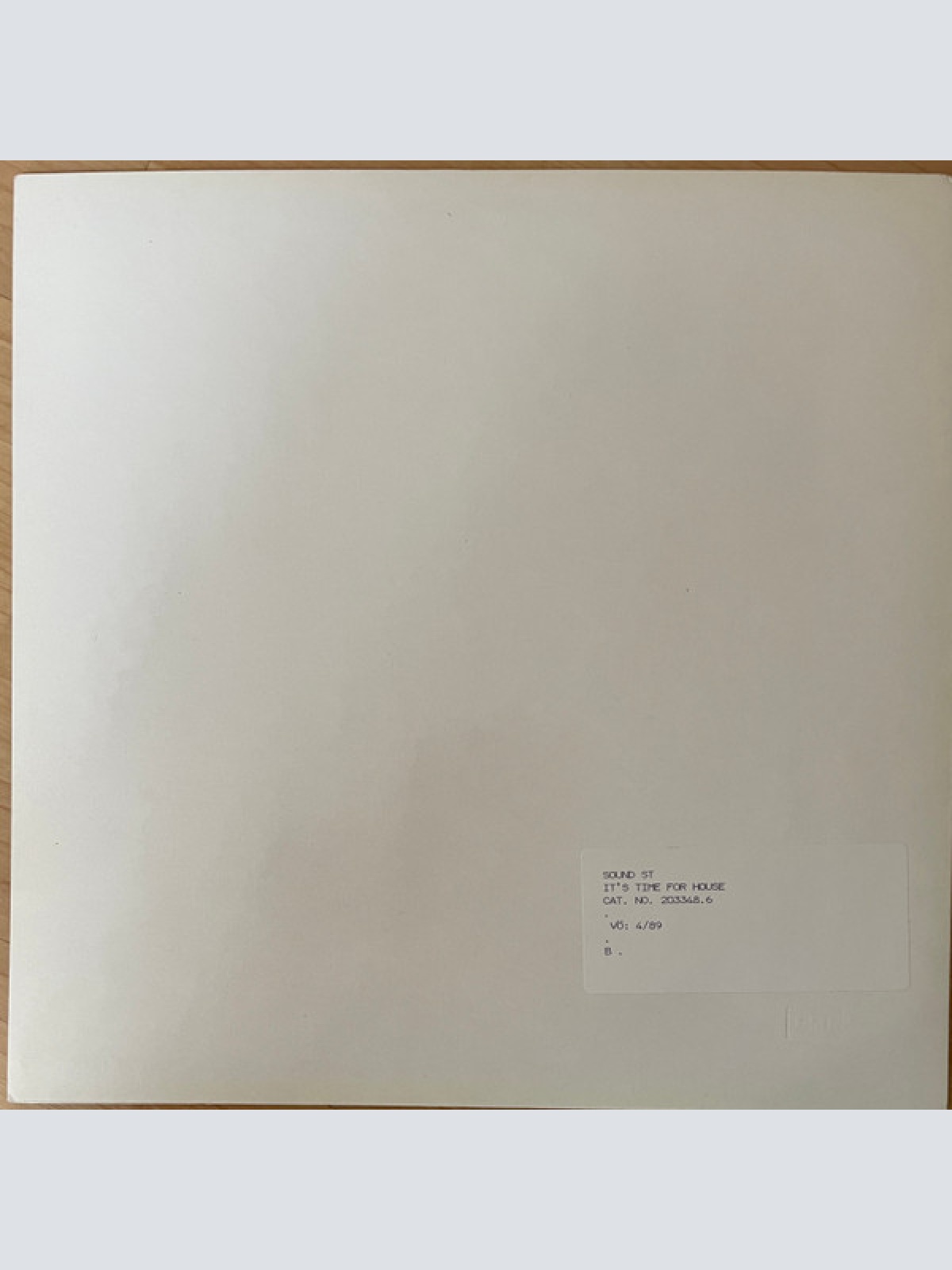 Vinyl / The Soundstealers - It's Time For House