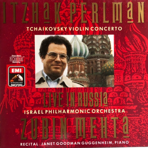 Vinyl / Tchaikovsky* – Itzhak Perlman, Israel Philharmonic Orchestra, Zubin Mehta, Janet Goodman Guggenheim - Violin Concerto / Live In Russia / Recital