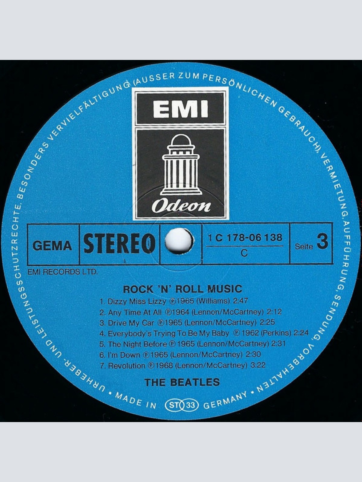 Vinyl / The Beatles - Rock 'N' Roll Music