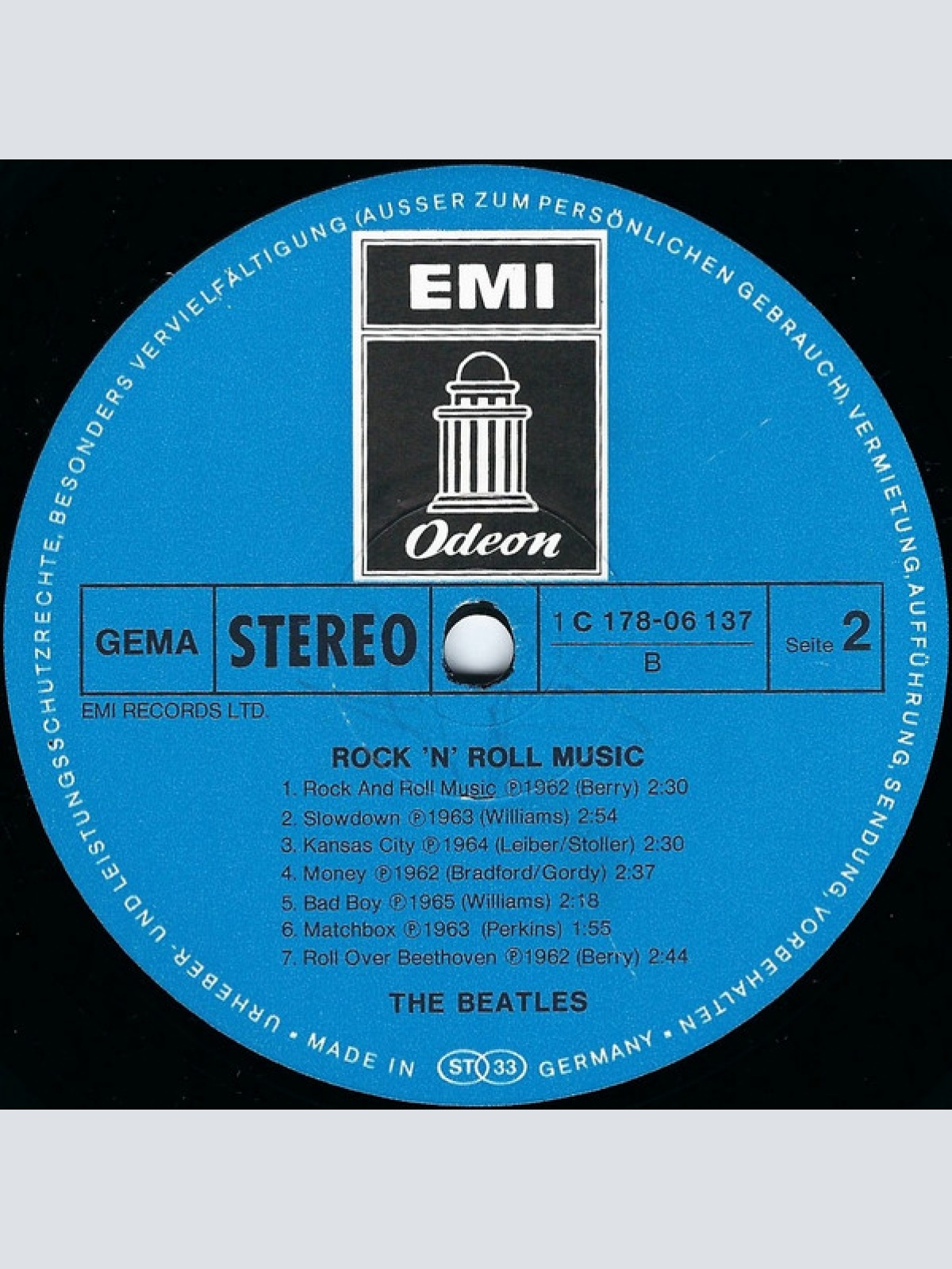 Vinyl / The Beatles - Rock 'N' Roll Music