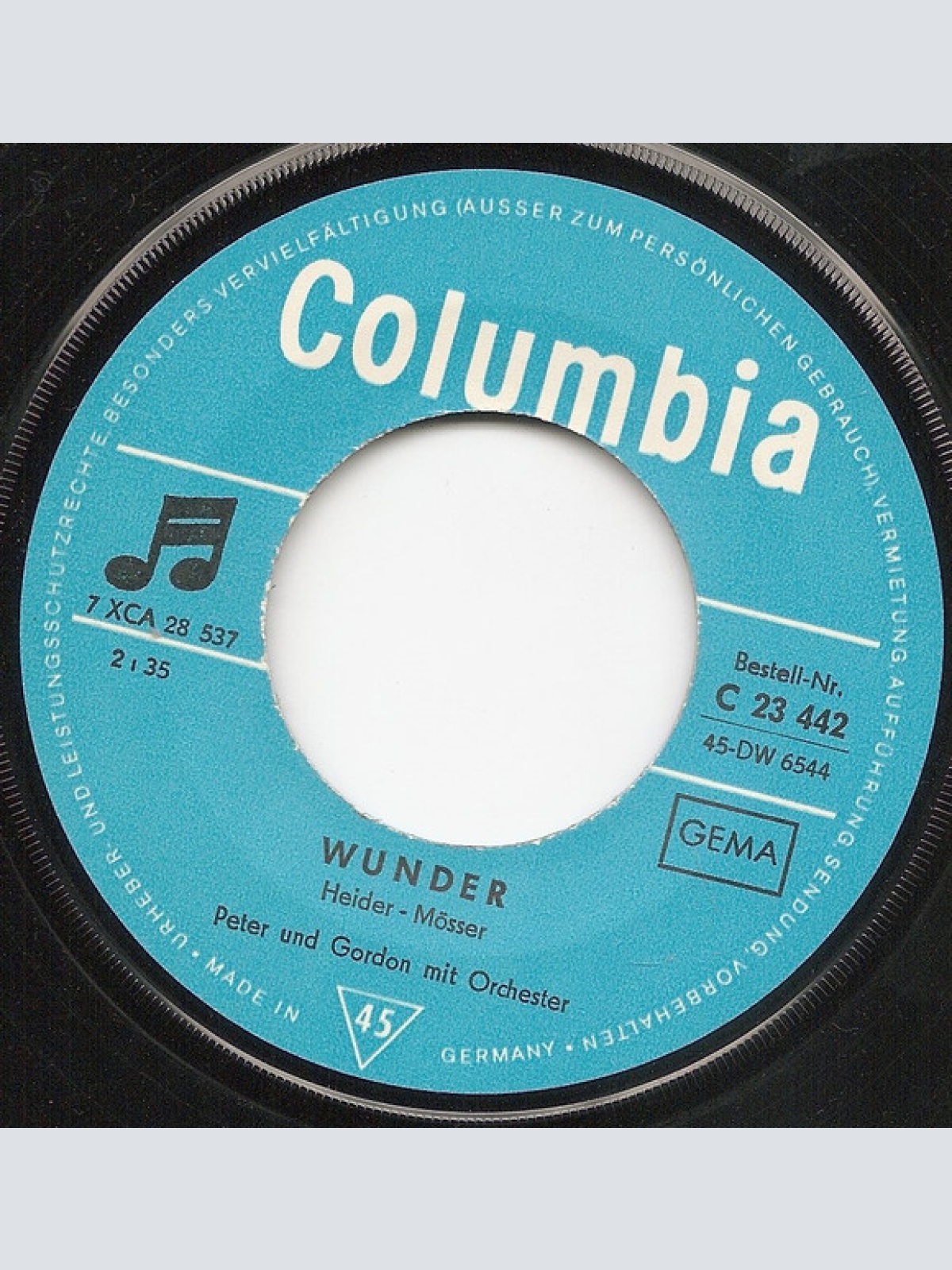 Vinyl / Peter & Gordon - Liebe, Glück Und Treue / Wunder