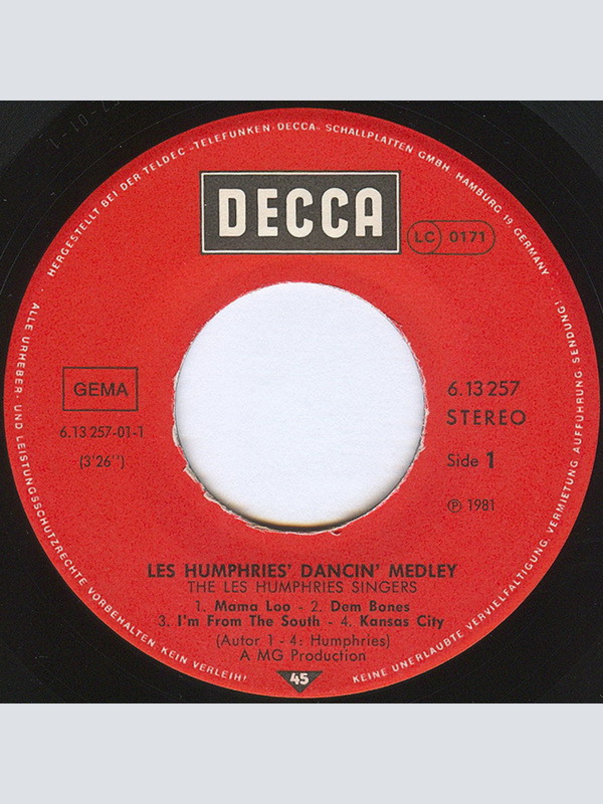 Vinyl / The Les Humphries Singers* - Les Humphries' Dancin' Medley