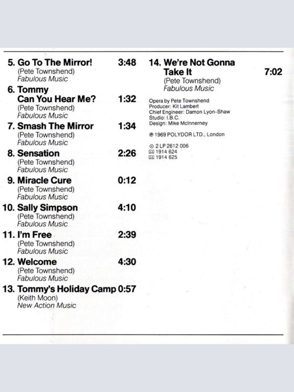 CD / The Who - Tommy