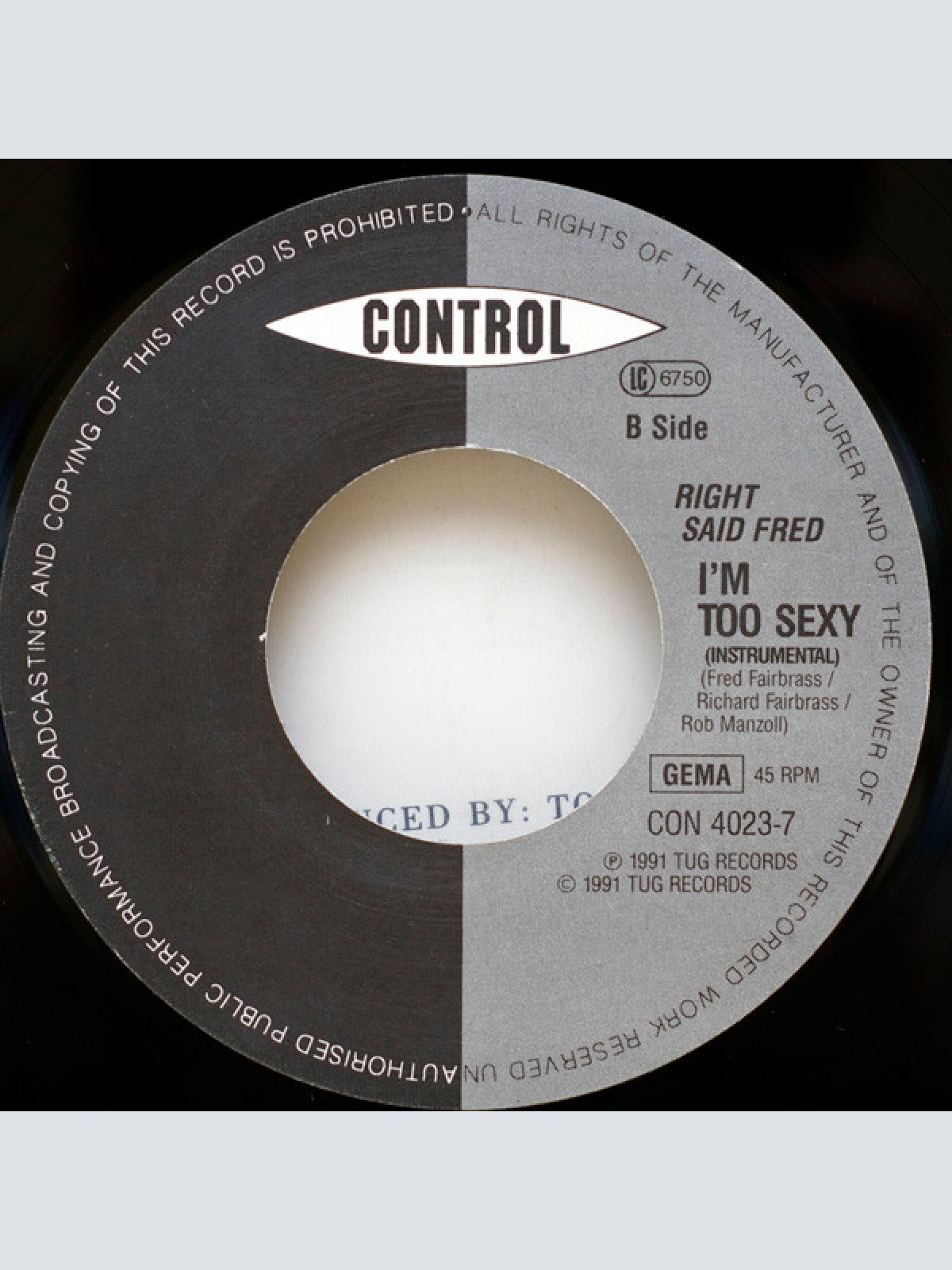 Vinyl / Right Said Fred - I'm Too Sexy