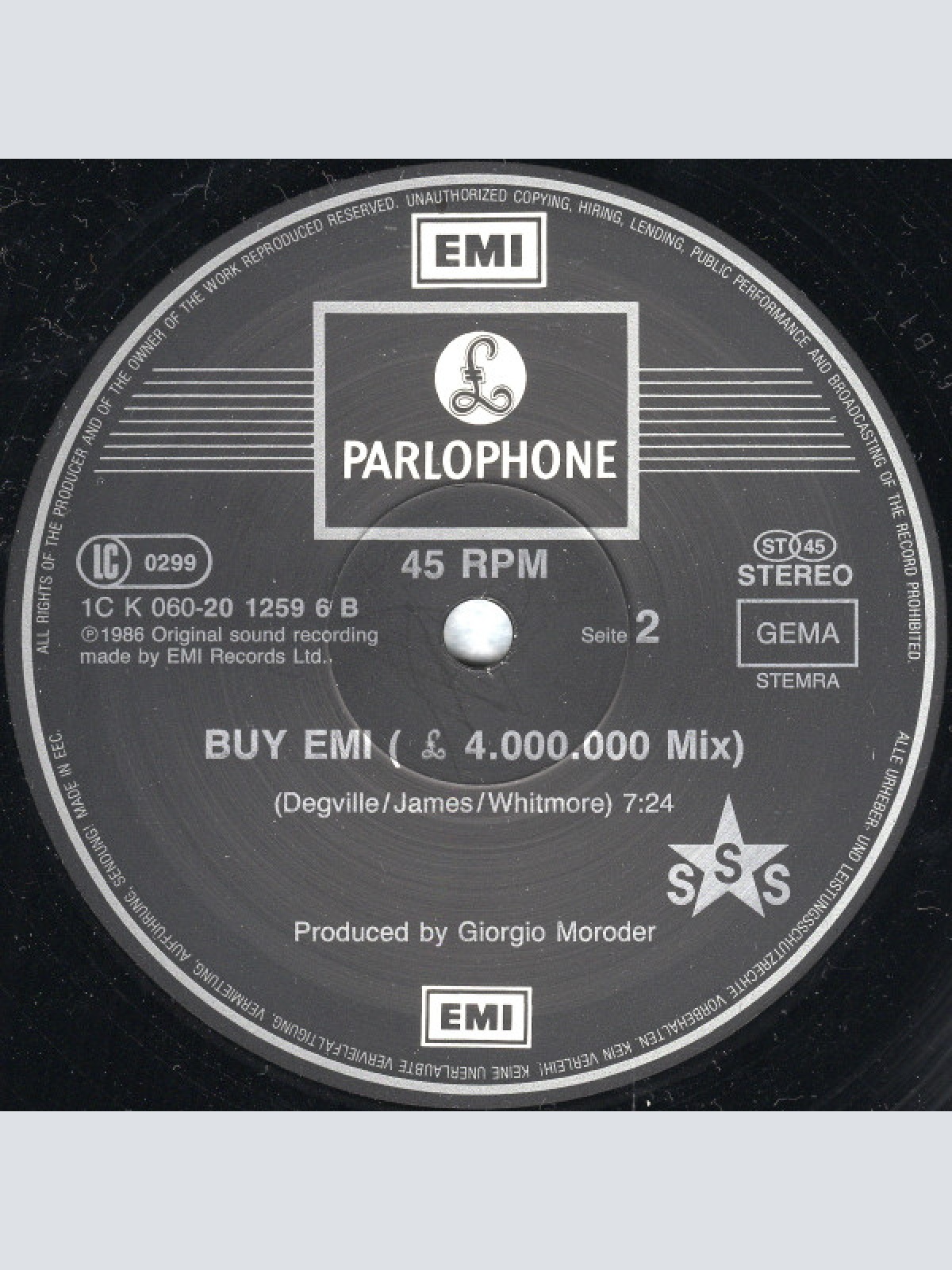 Vinyl / Sigue Sigue Sputnik - 21st Century Boy (Extended T.V. Mix)