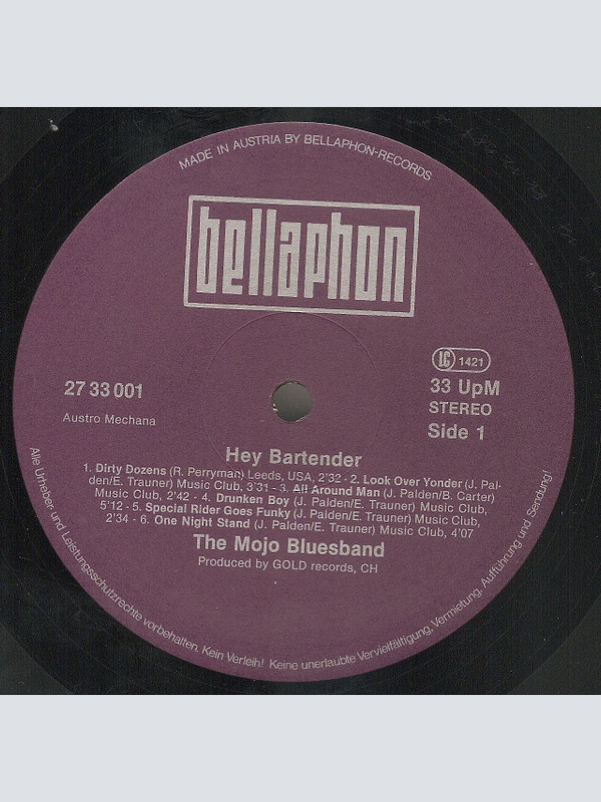 Vinyl / Mojo Blues Band - Hey, Bartender!