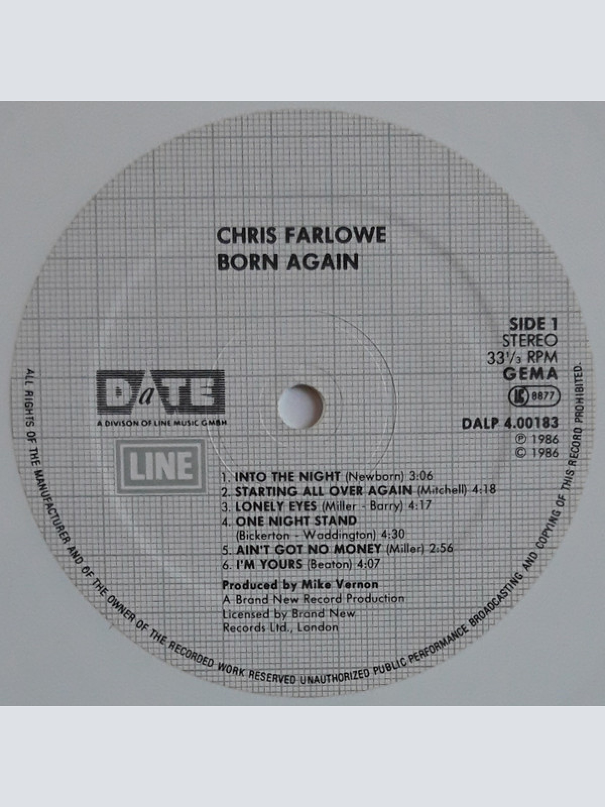 Vinyl / Chris Farlowe And The Thunderbirds* - Born Again