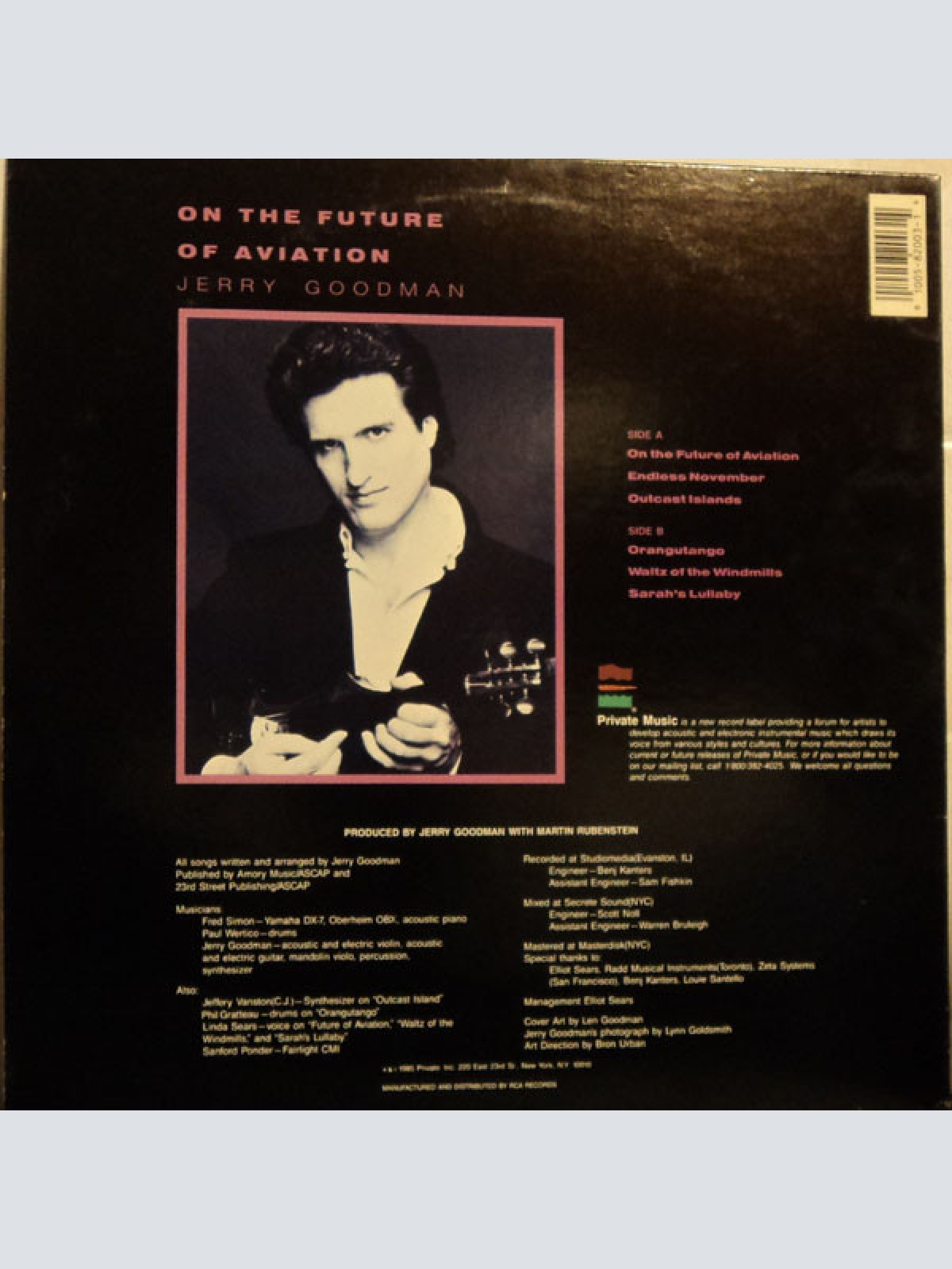 Vinyl / Jerry Goodman - On The Future Of Aviation