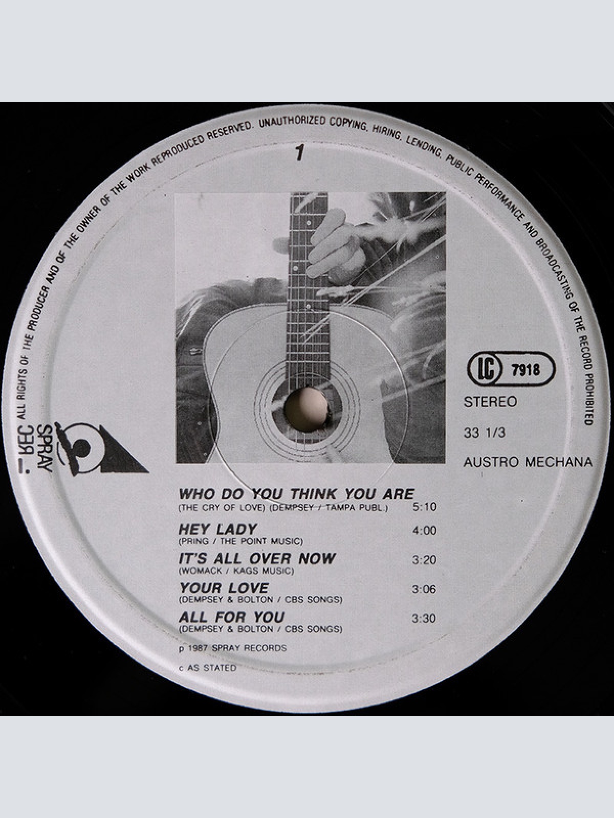 Vinyl / Kevin Dempsey - The Cry Of Love