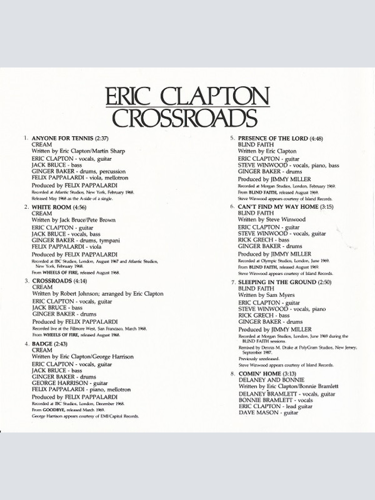 CD / Eric Clapton - Crossroads