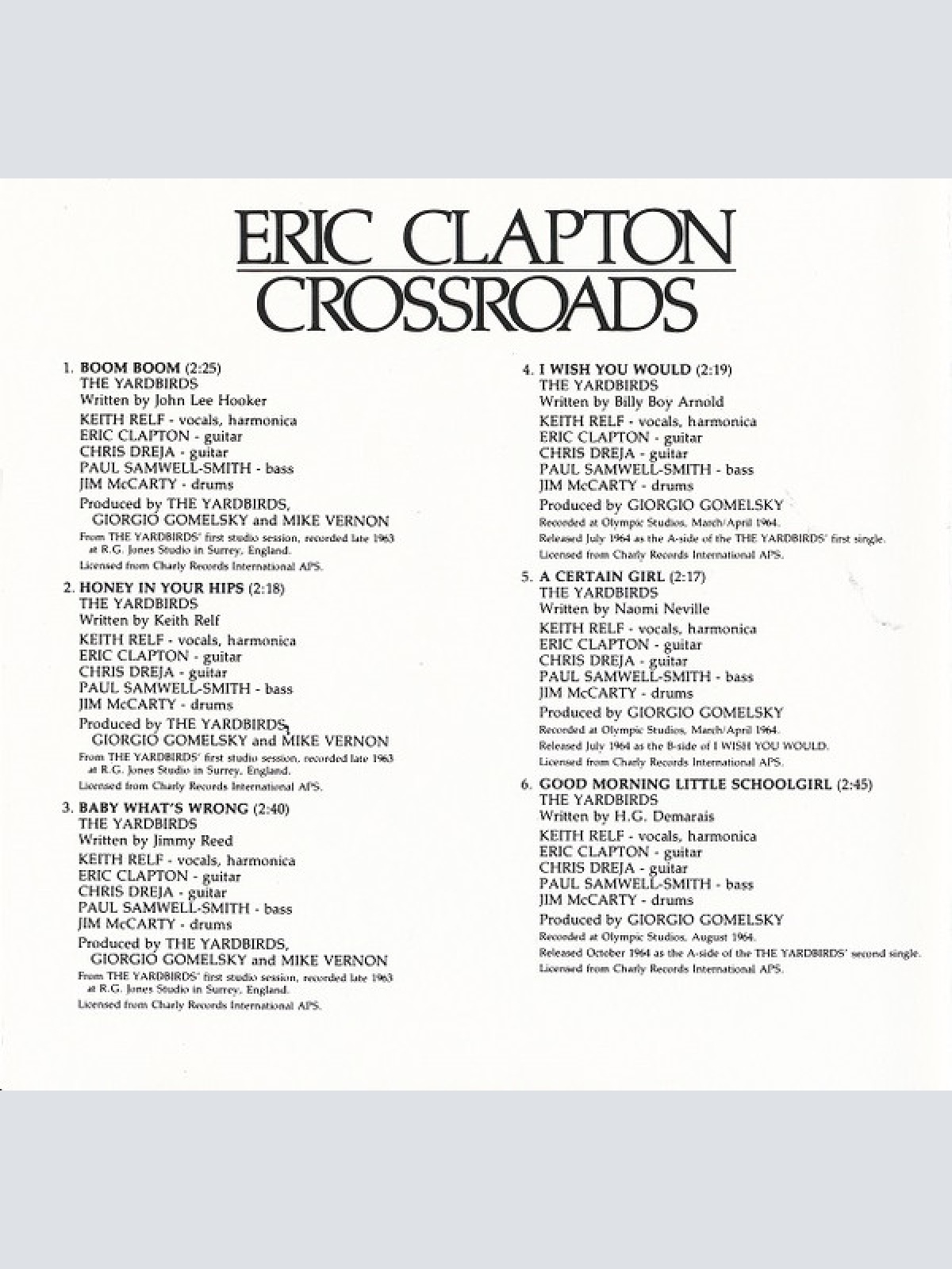 CD / Eric Clapton - Crossroads