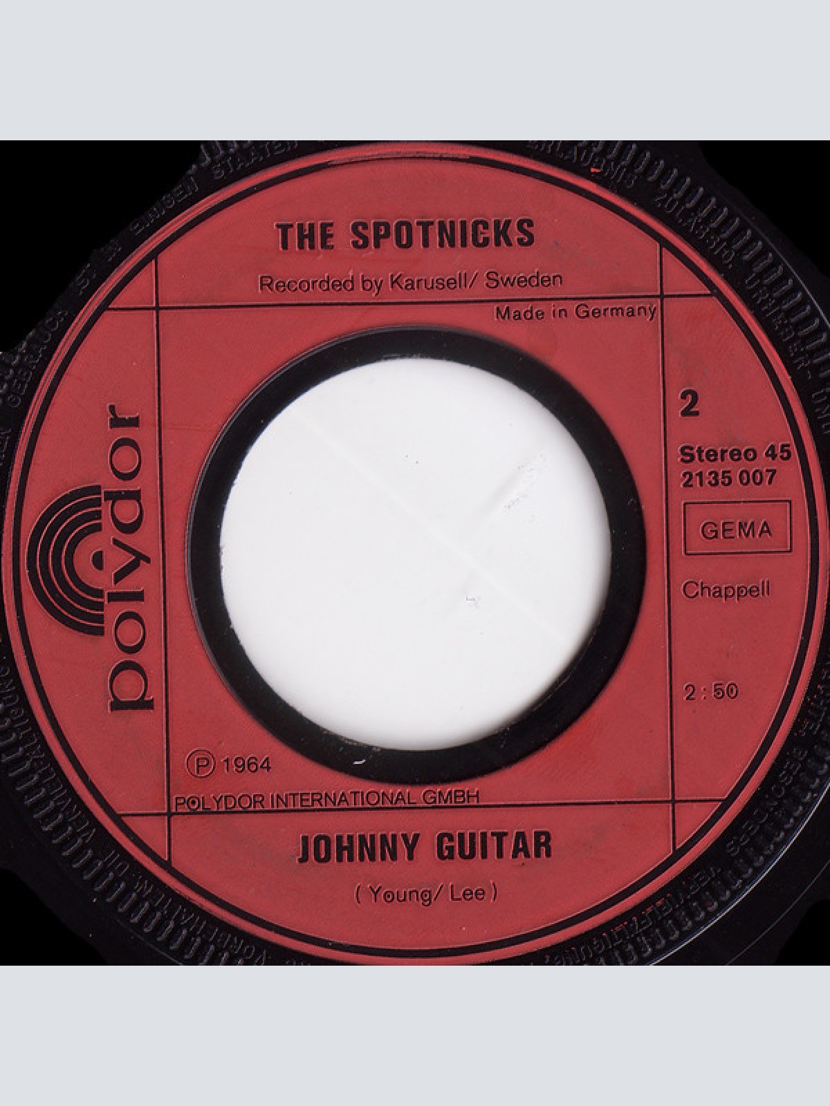 Vinyl / The Spotnicks - Amapola / Johnny Guitar