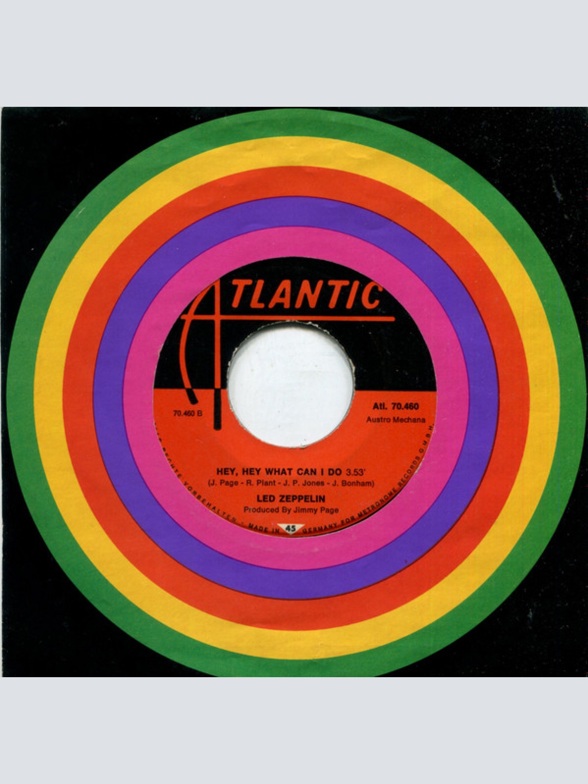 Vinyl / Led Zeppelin - Immigrant Song / Hey, Hey, What Can I Do