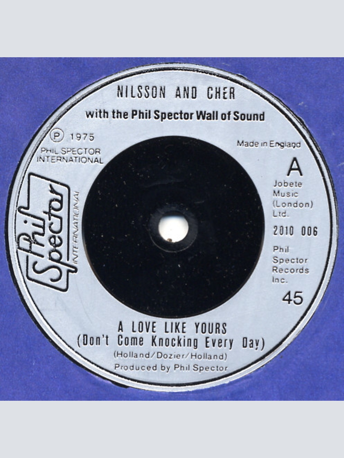 Vinyl / Nilsson* & Cher - A Love Like Yours (Don't Come Knockin' Every Day)