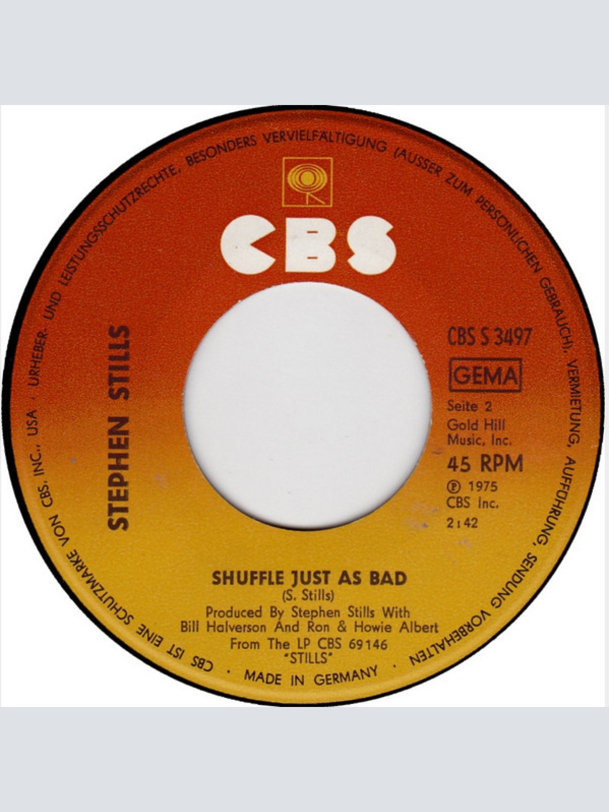 Vinyl / Stephen Stills - Turn Back The Pages