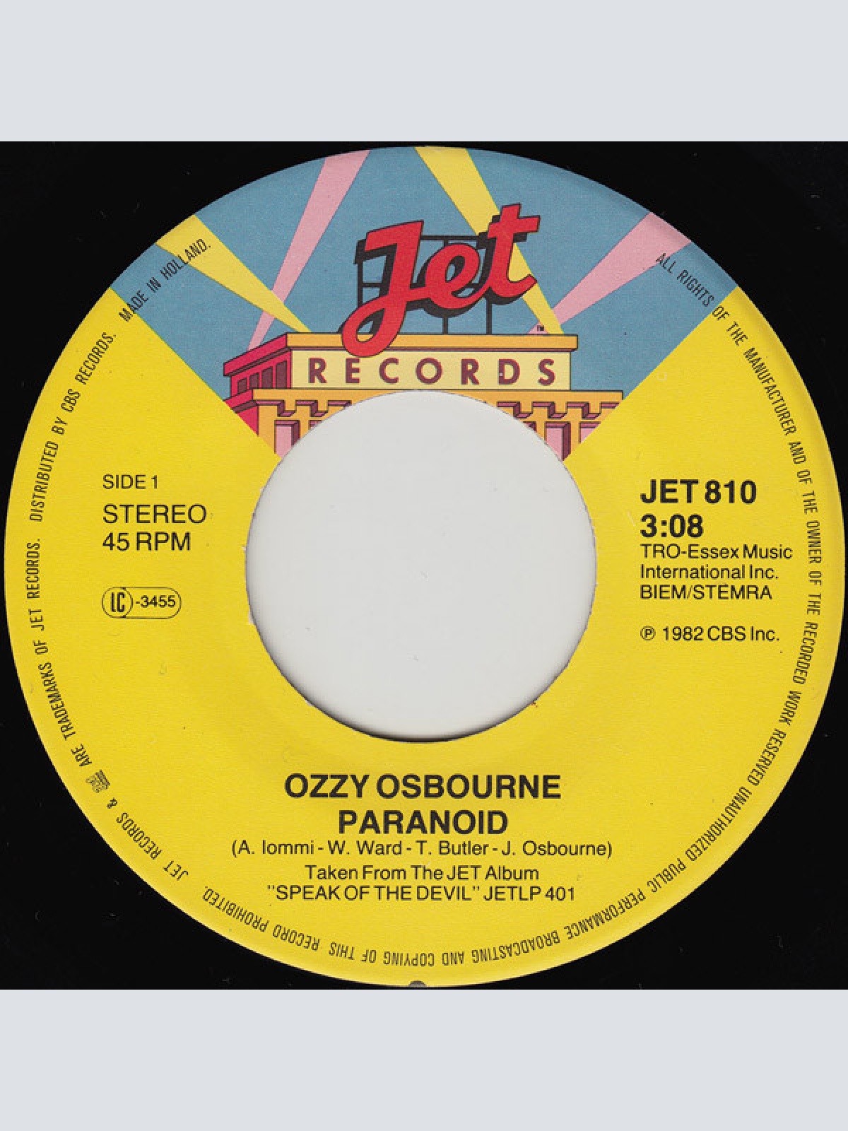 Vinyl / Ozzy Osbourne - Paranoid