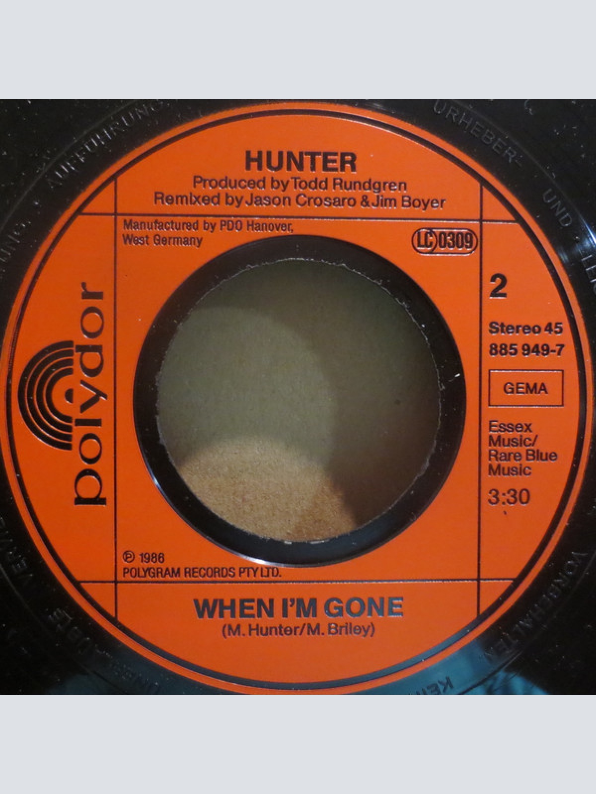 Vinyl / Hunter (8) - Speak No Evil