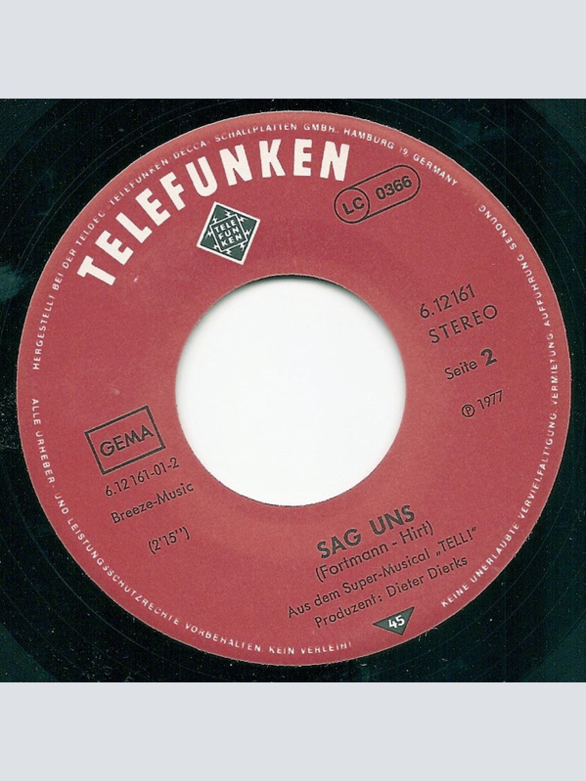 Vinyl / Jackie Carter - Unsere Welt Will Immer Nur Gewinner Sehen