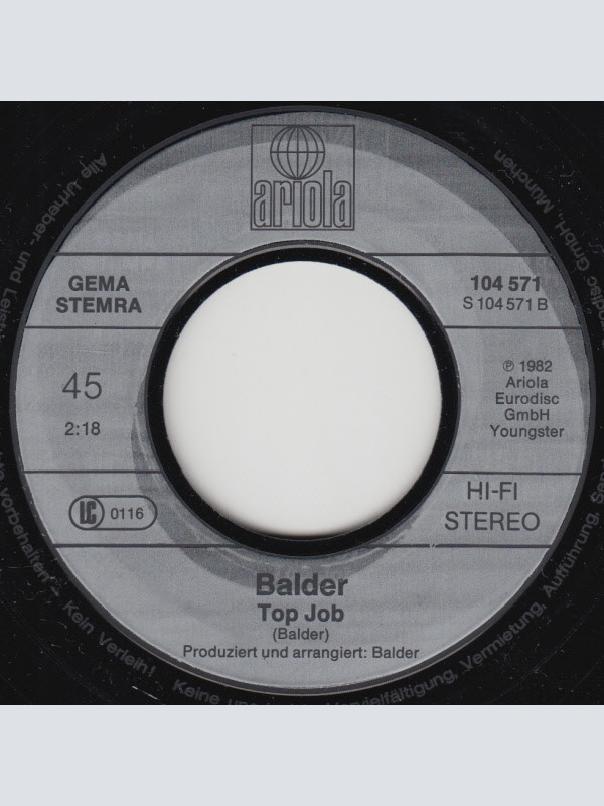 Vinyl / Balder* - Schwarzfahrn