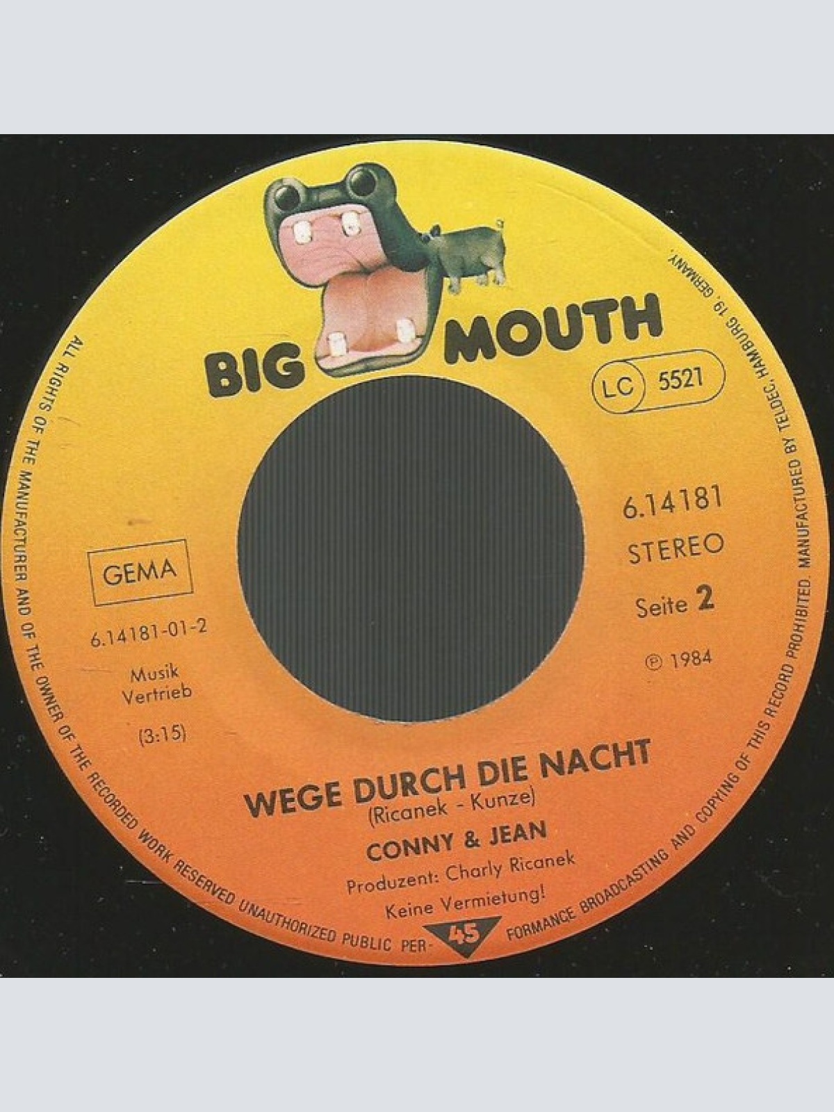 Vinyl / Conny & Jean - Hilf Mir, Ich Lieb Dich