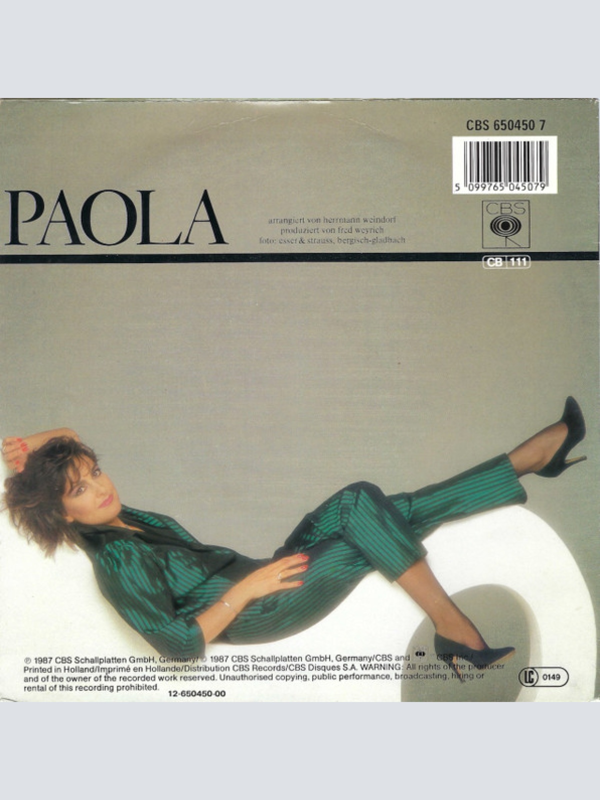 Vinyl / Paola (2) - Die Männer Im Allgemeinen