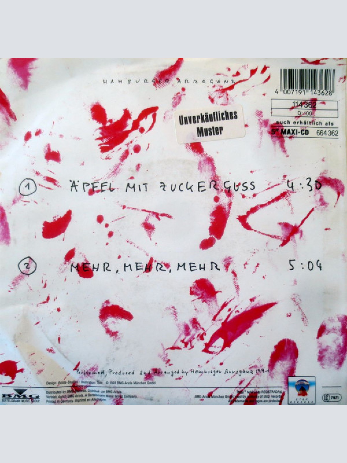 Vinyl / Hamburger Arroganz - Äpfel Mit Zuckerguss